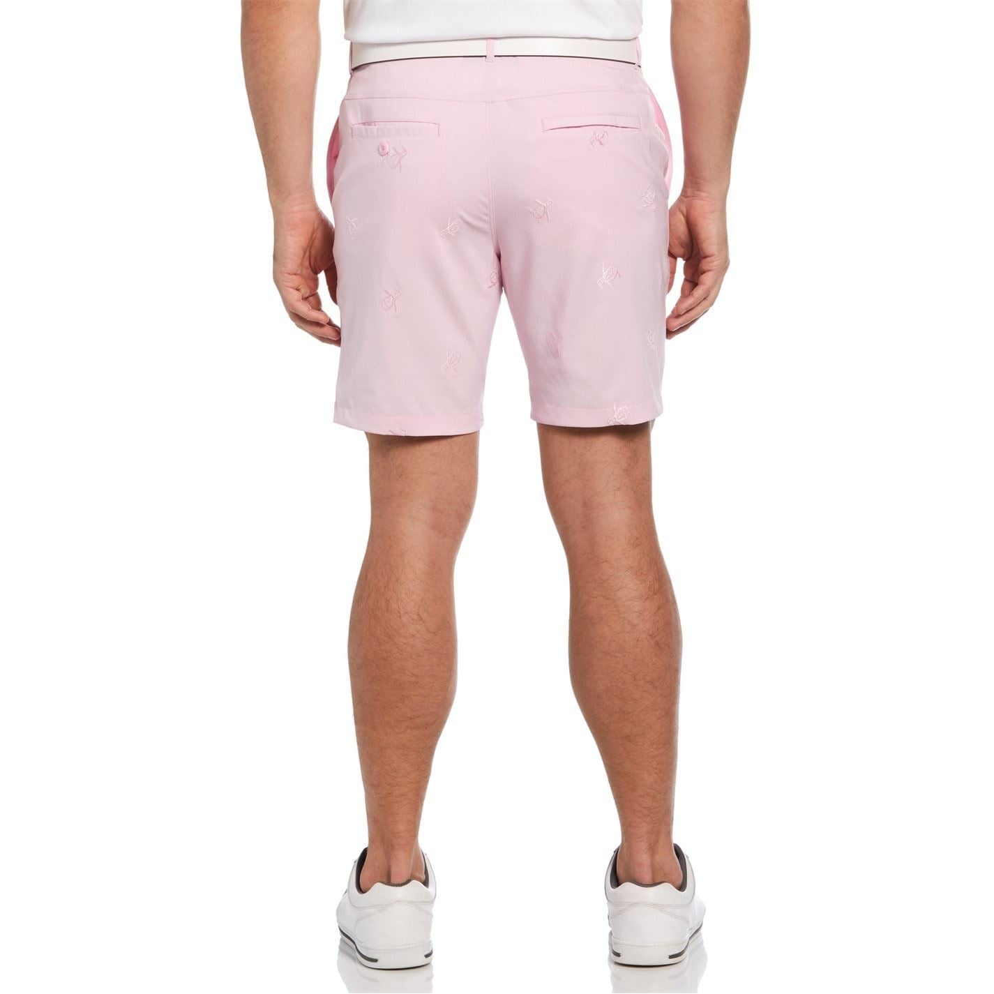 Original Penguin Golf Pete Emdry Logo Print Athletic Shorts