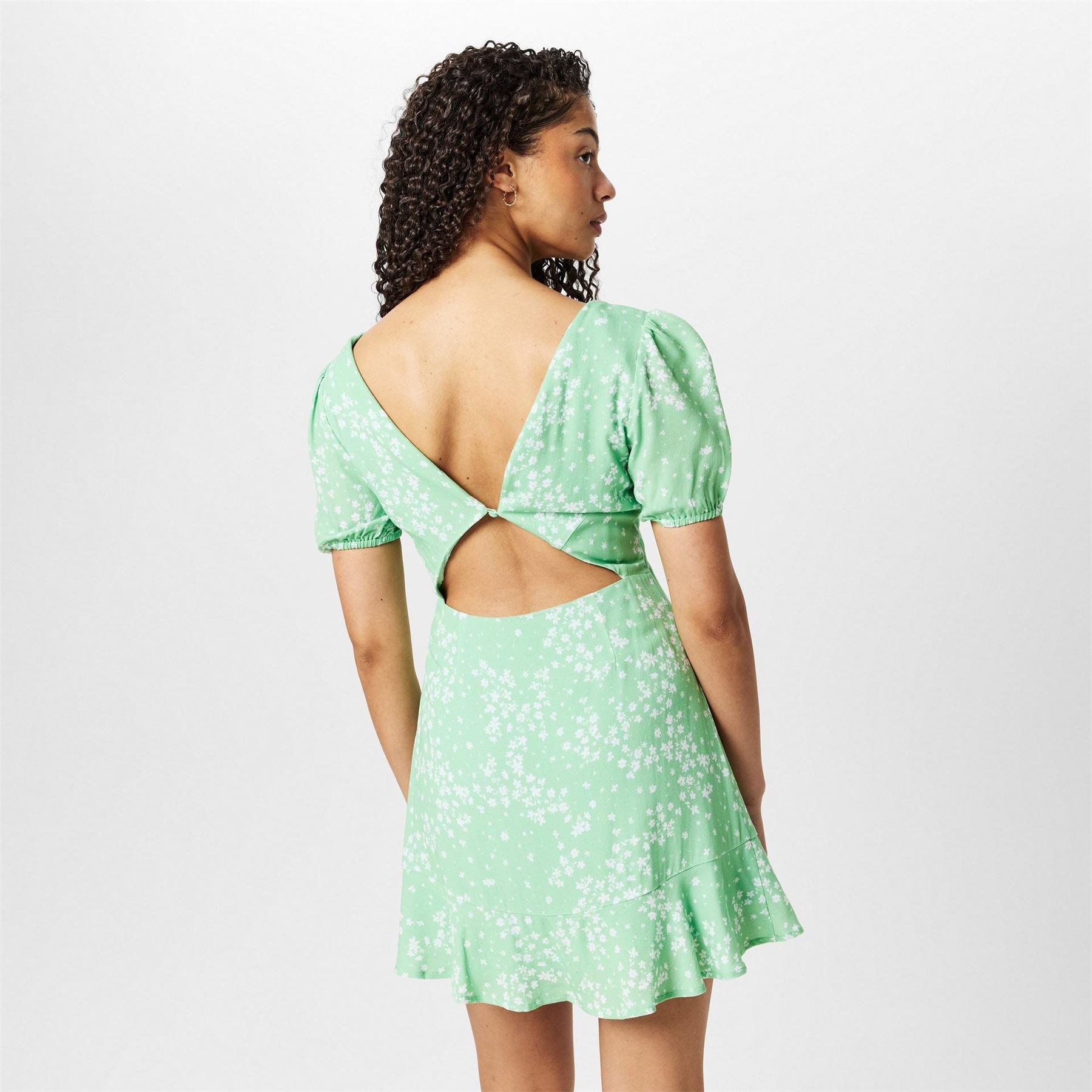 Jack Wills Cut Out V-Neck Mini A-Line Dress