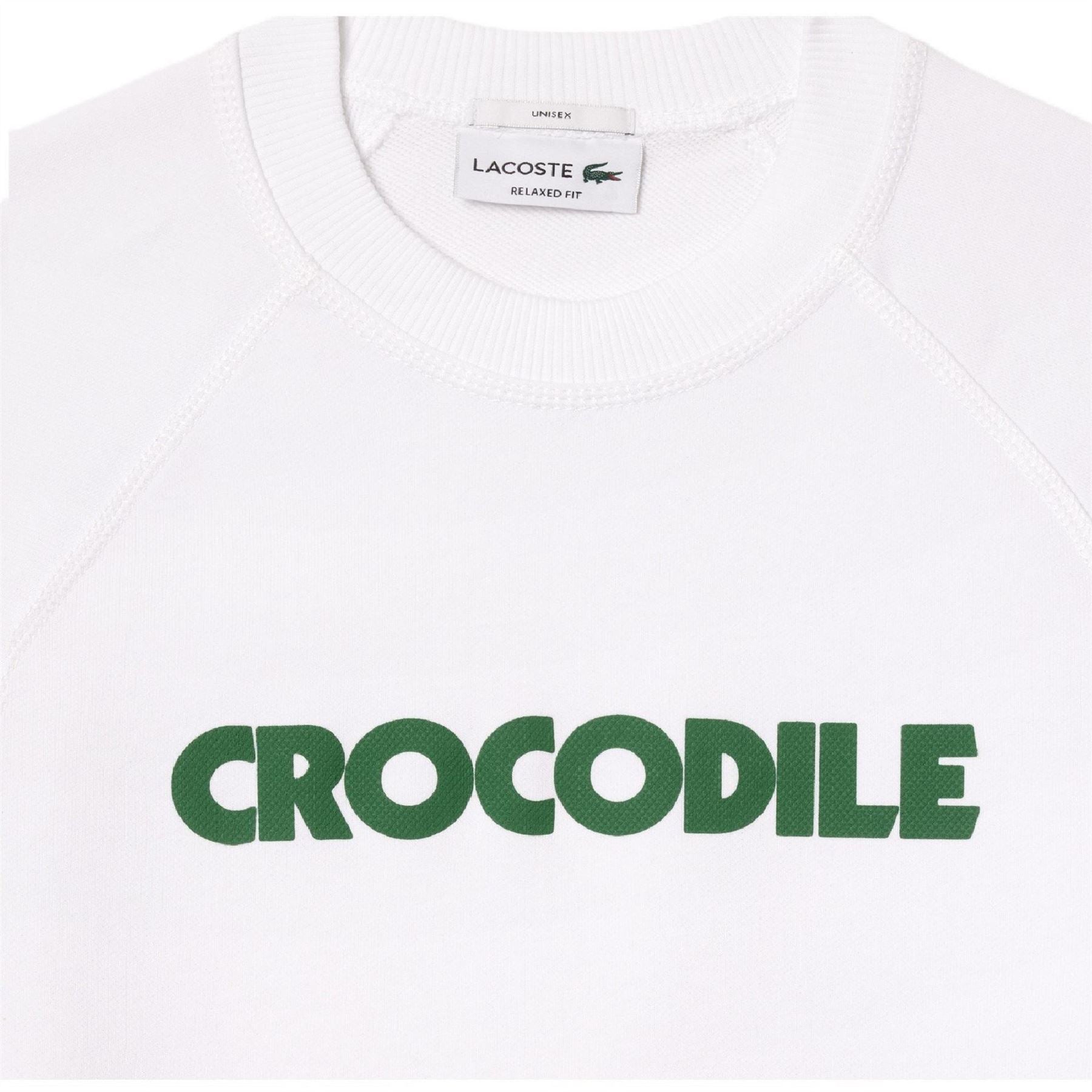 Lacoste Regular Fit Crew Neck Lettering Sweater