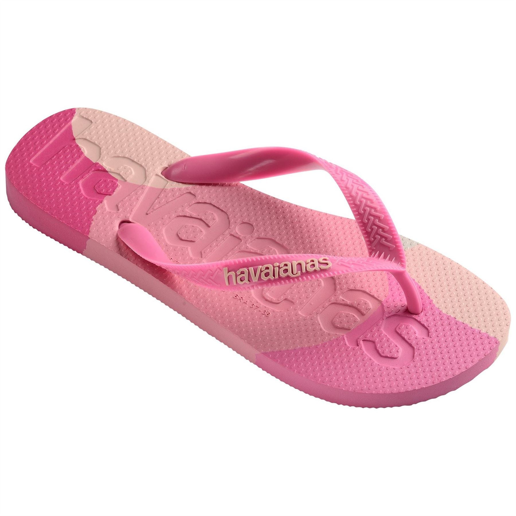 Havaianas Womens Hav. Top Logomania Colors Ii Black Flip Flops