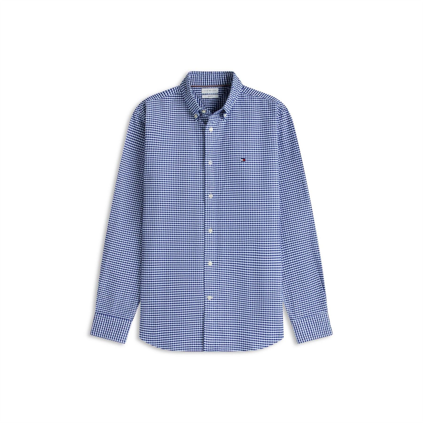 Tommy Hilfiger Oxford Gingham Cotton Long Sleeve Shirt