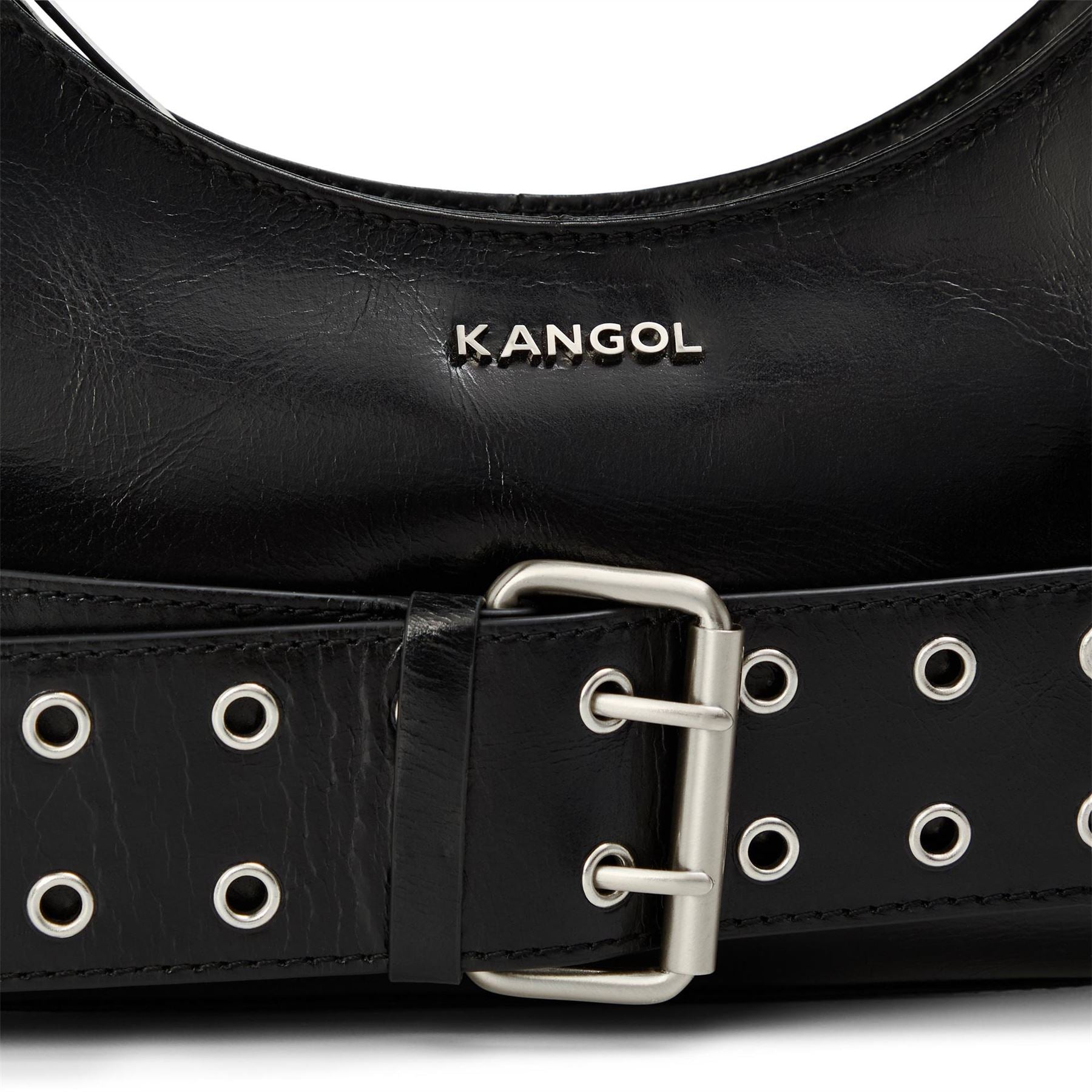 Kangol Hobo Handbag with Metal Eyelet