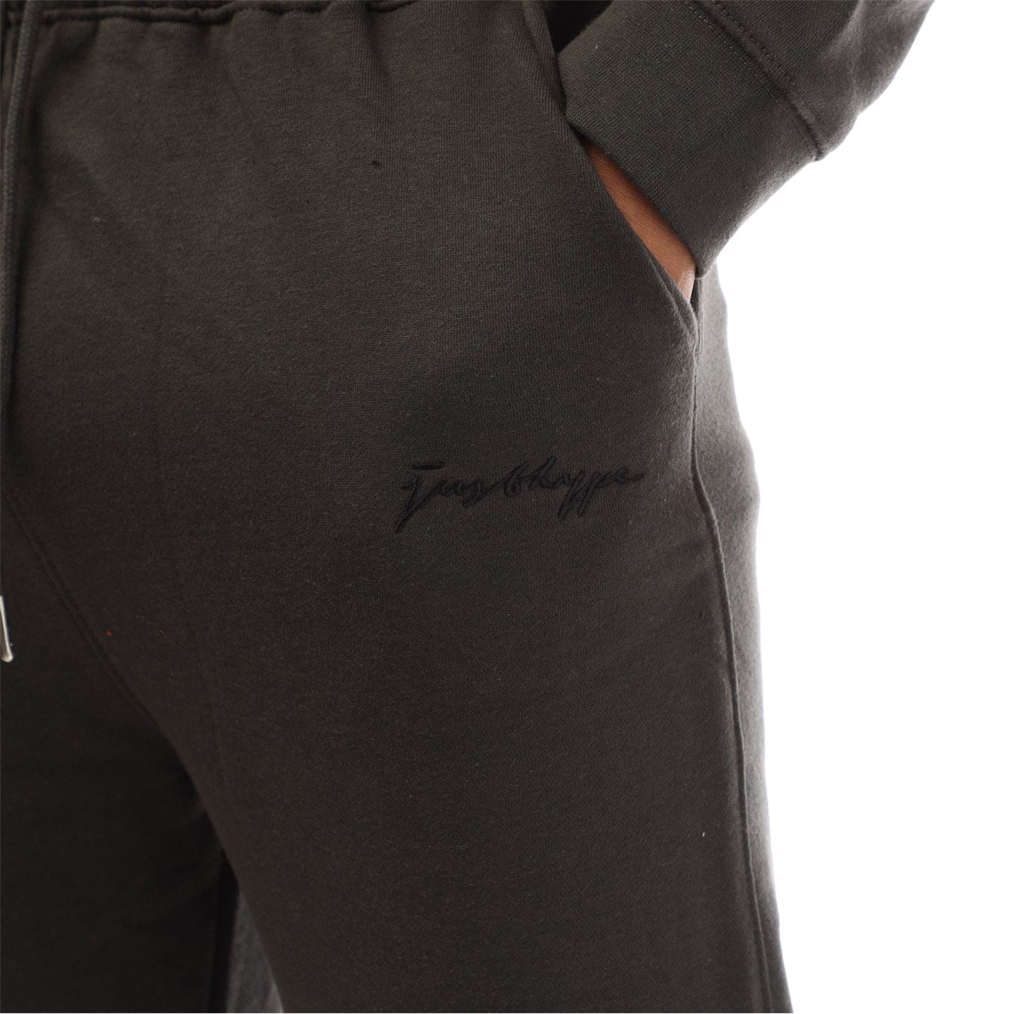 Hype Wide Leg Solid Patterned Joggers