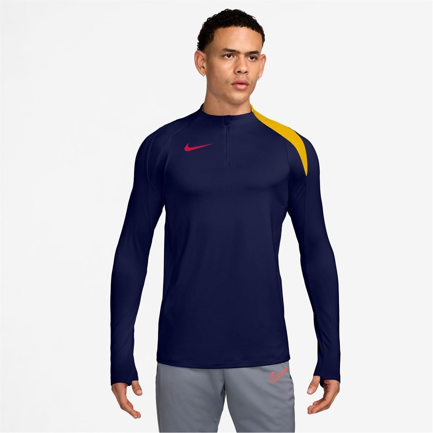 Nike Mens Strike Dri Fit 1 2 Zip Global Football Top