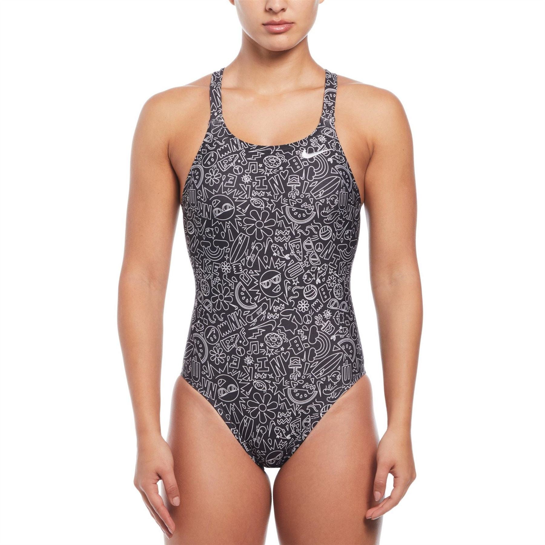 Nike Swim Hydra Strong Cutout One Piece Swimsuit