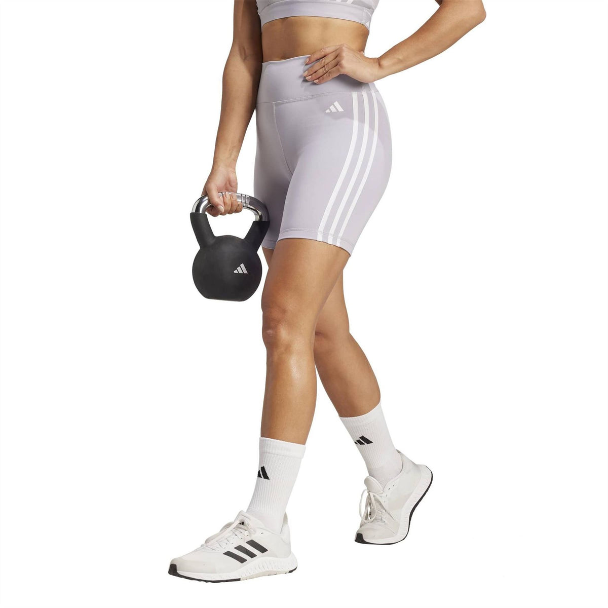 adidas Workout Essentials 3S High Waist Short Tights