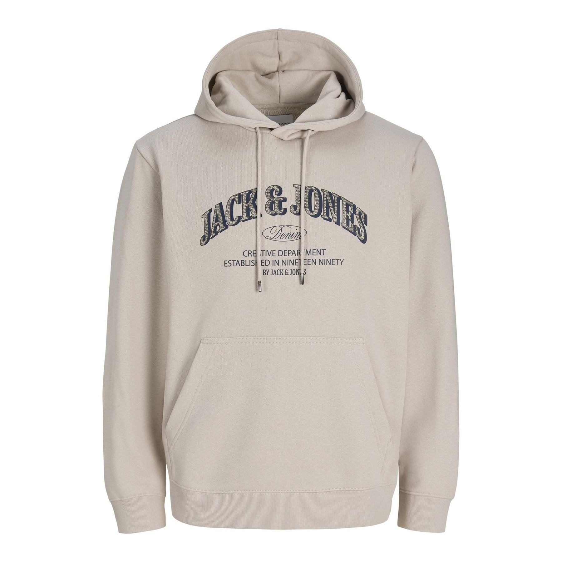 Jack and Jones Denver Lettering Kangaroo Pocket Hoodie