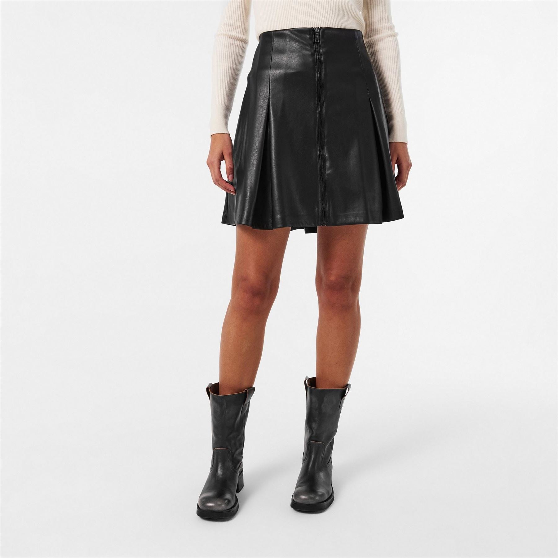 DKNY Pu Mini Skirt