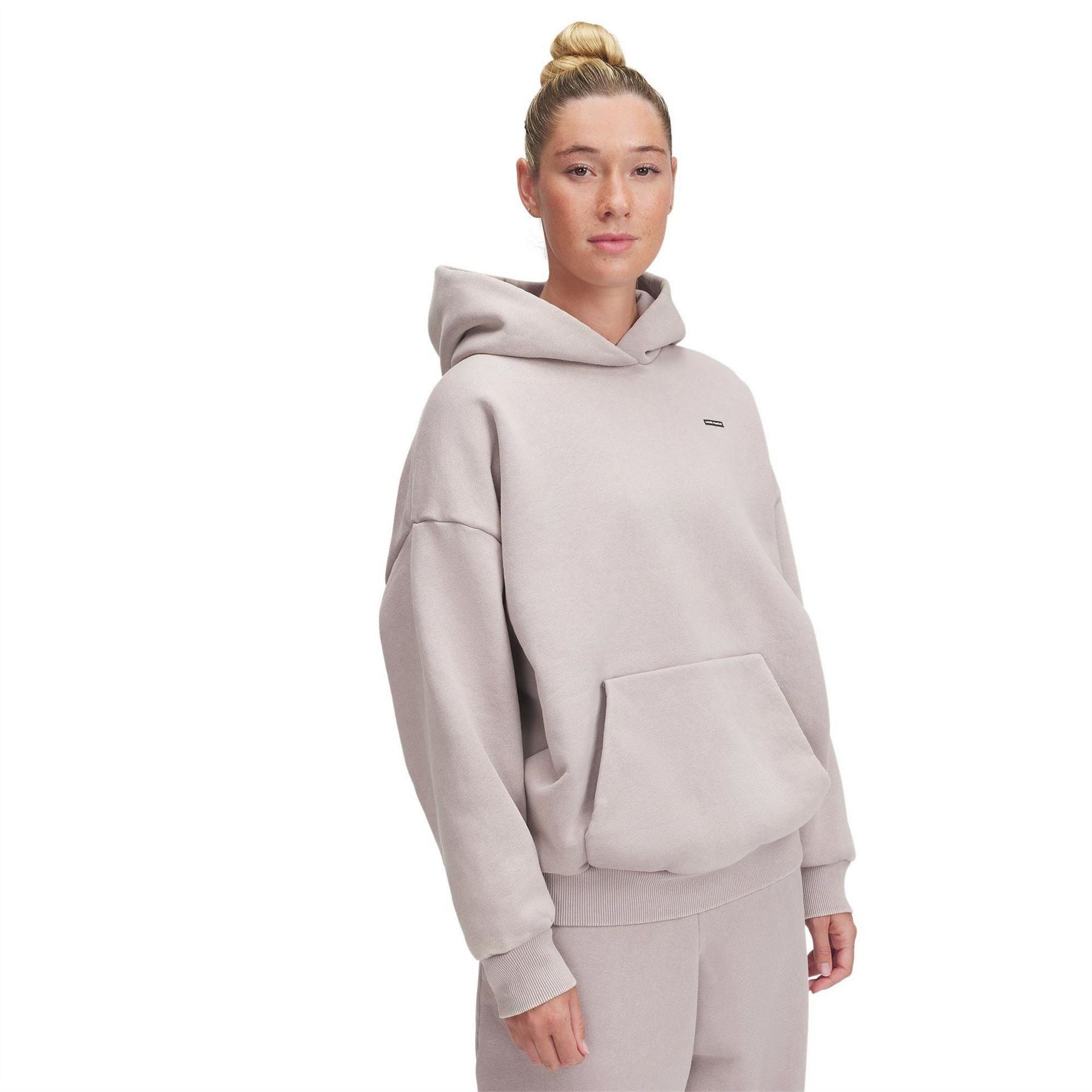 Under Armour Icon Hooded Neck Drop Shoulder Long Sleeve Top