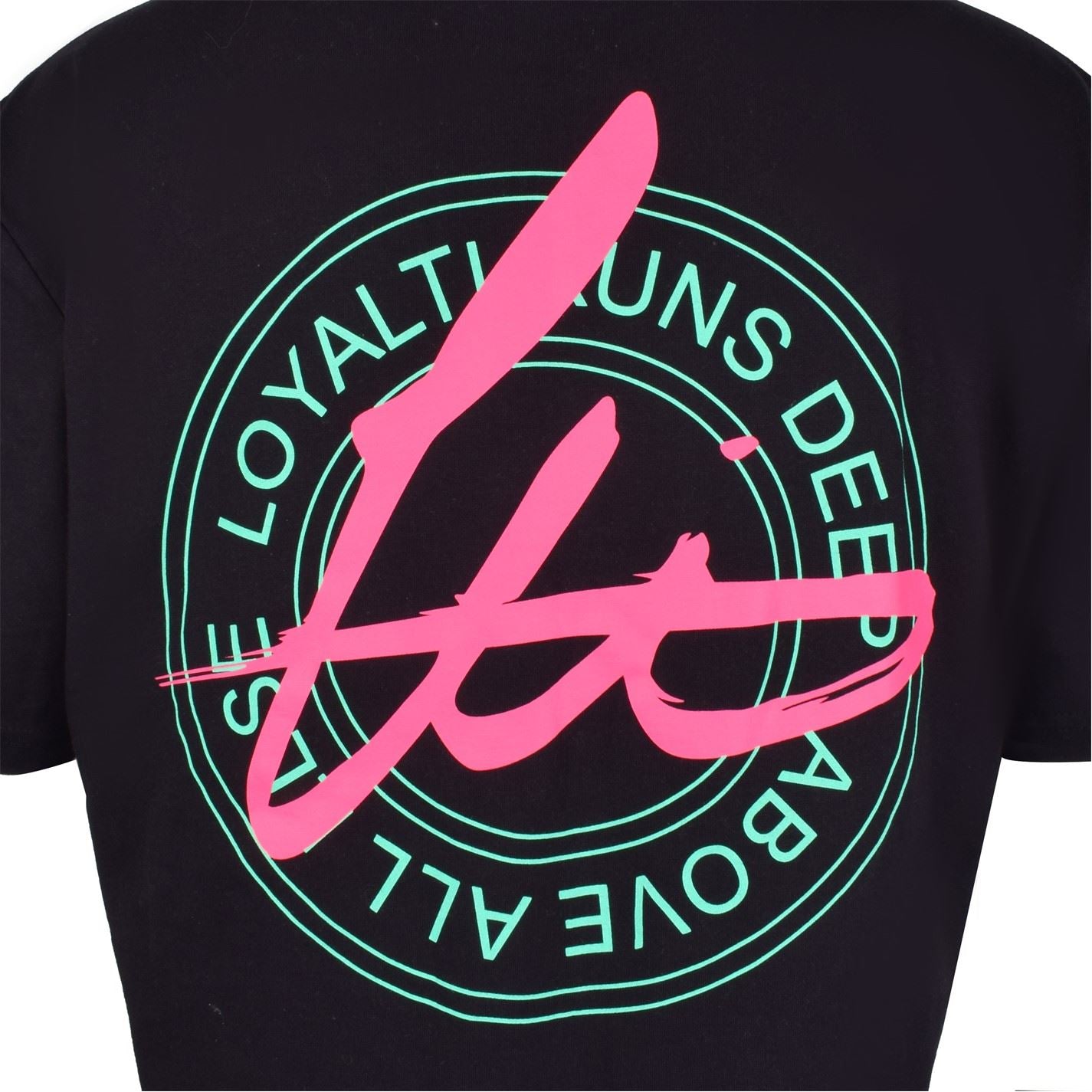 Loyalti Neon Badge Crew Neck Regular Fit T-Shirt