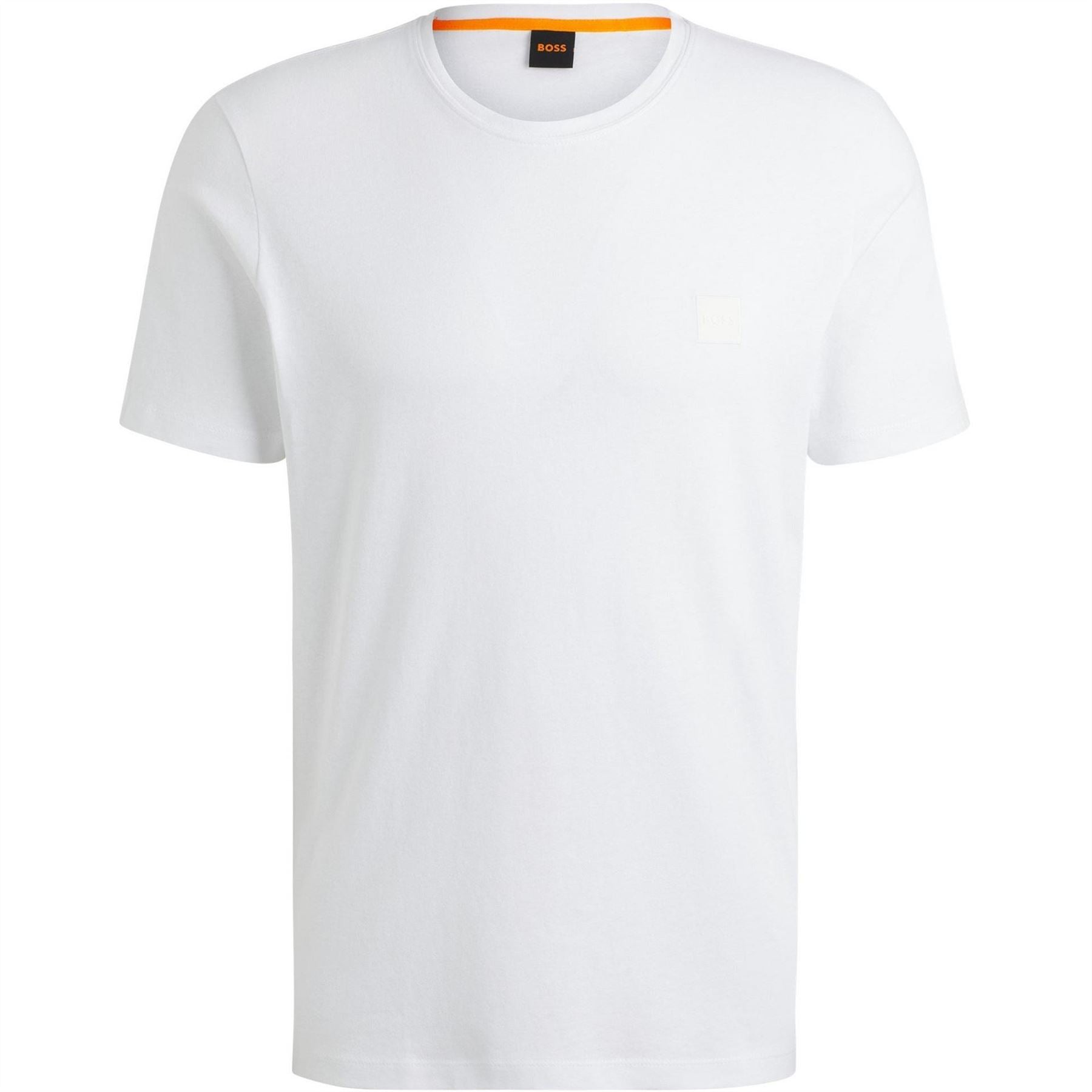 Boss BOSS ORANGE Tales T Shirt with Logo Patch Premium Cotton