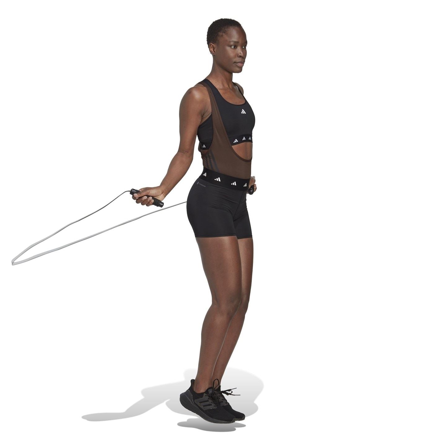 adidas Womens Train Icons 3 Stripe Leotard