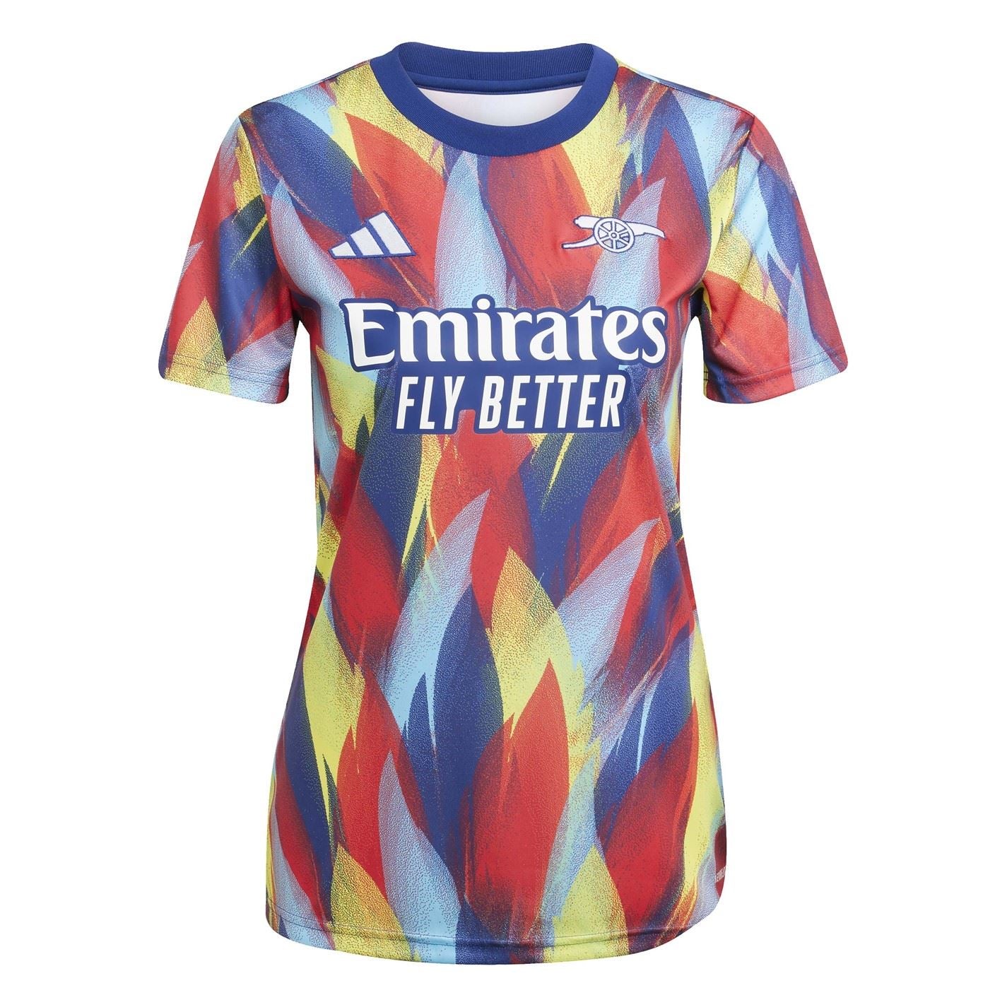 adidas Womens Arsenal Pre Match Shirt 2025 2026