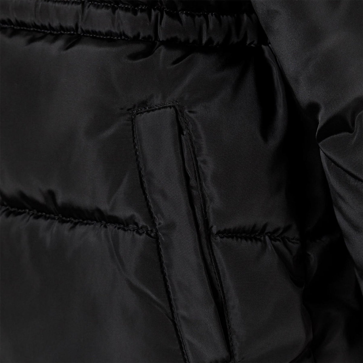 Minoti Winter Coat With Faux Fur Trim Black