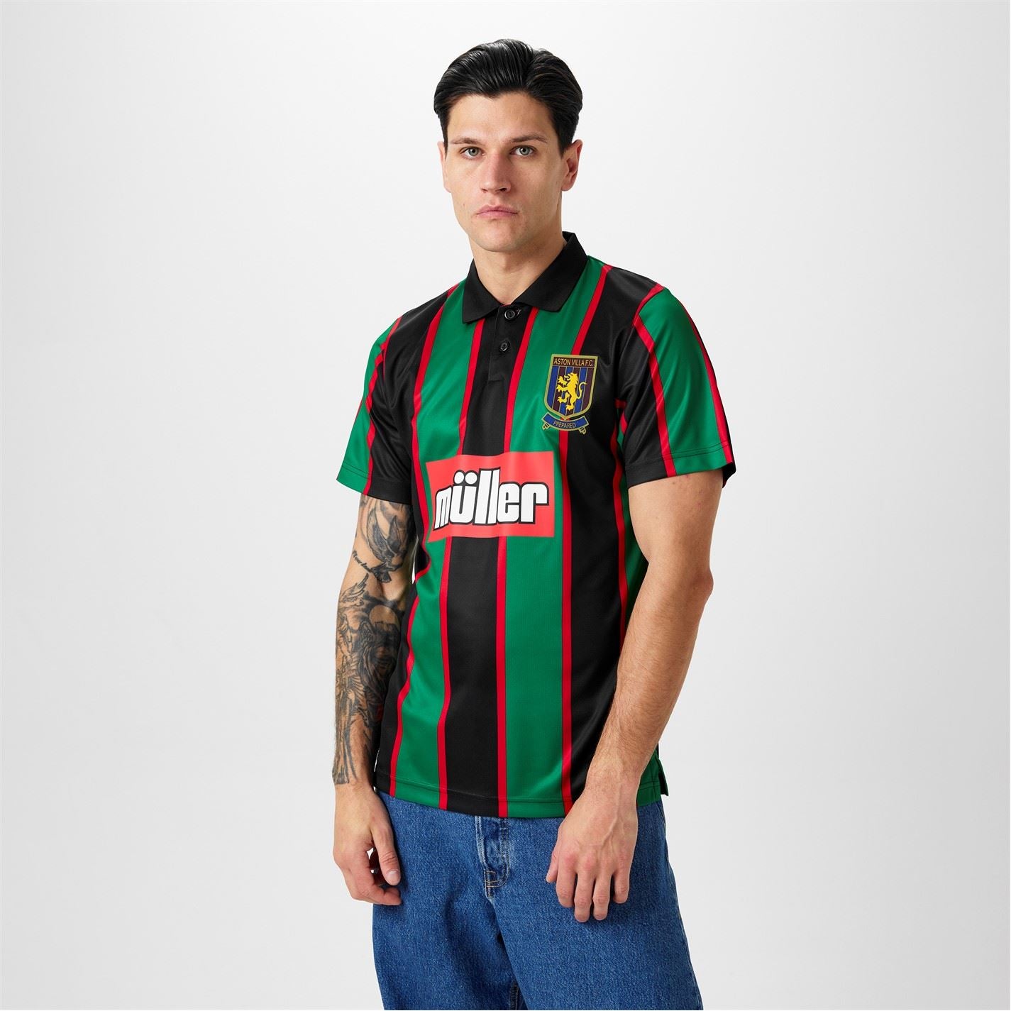 Score Draw Aston Villa Retro Away Shirt 94 Adults