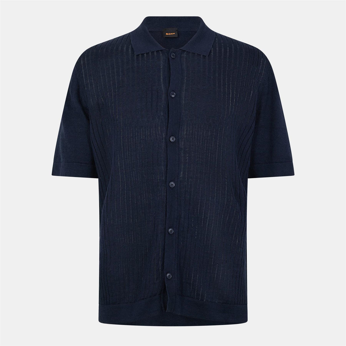 Boss Collared Neck Shirt Collar Short Sleeve Sweatshirt