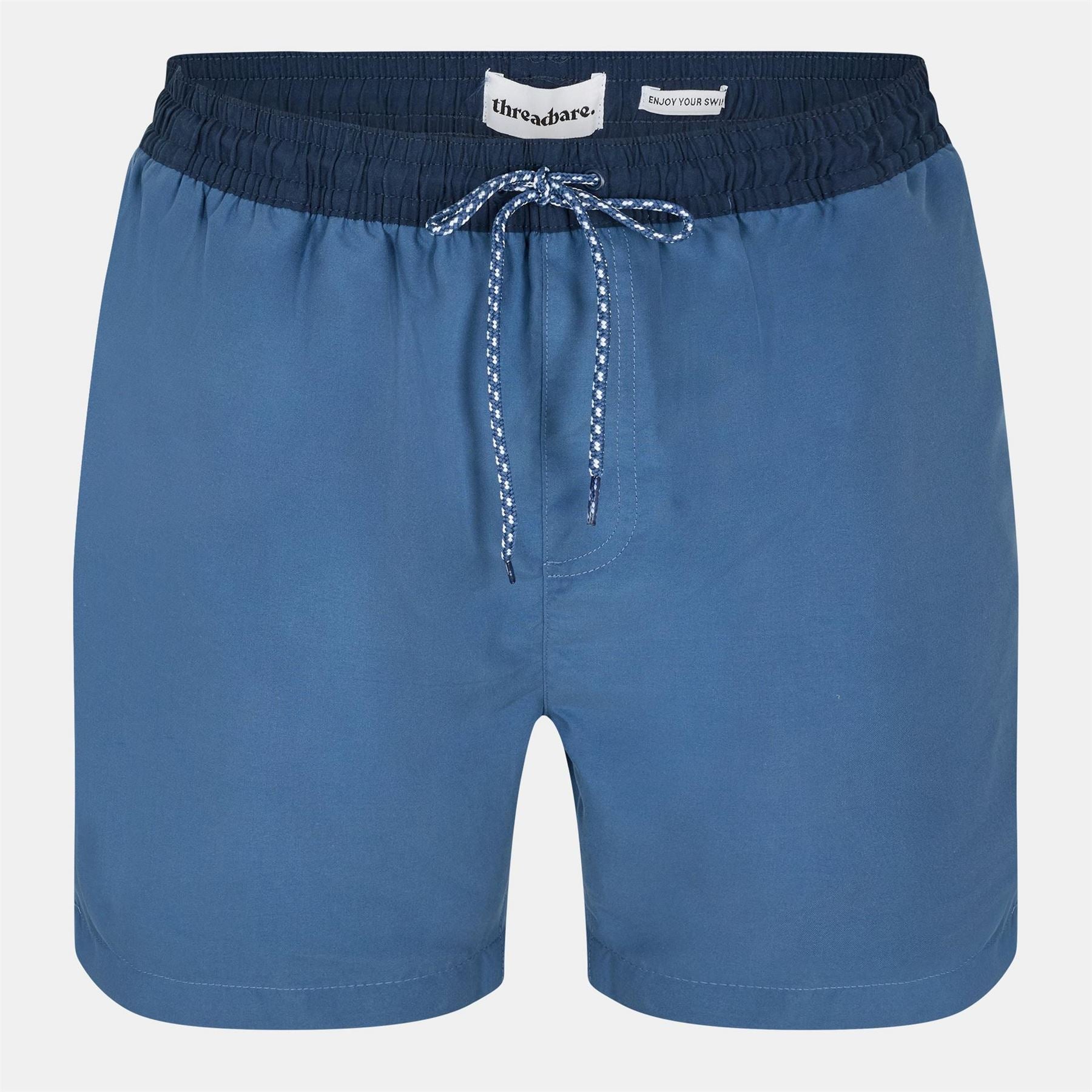 Threadbare Plunging Neck Regular Fit Swim Shorts