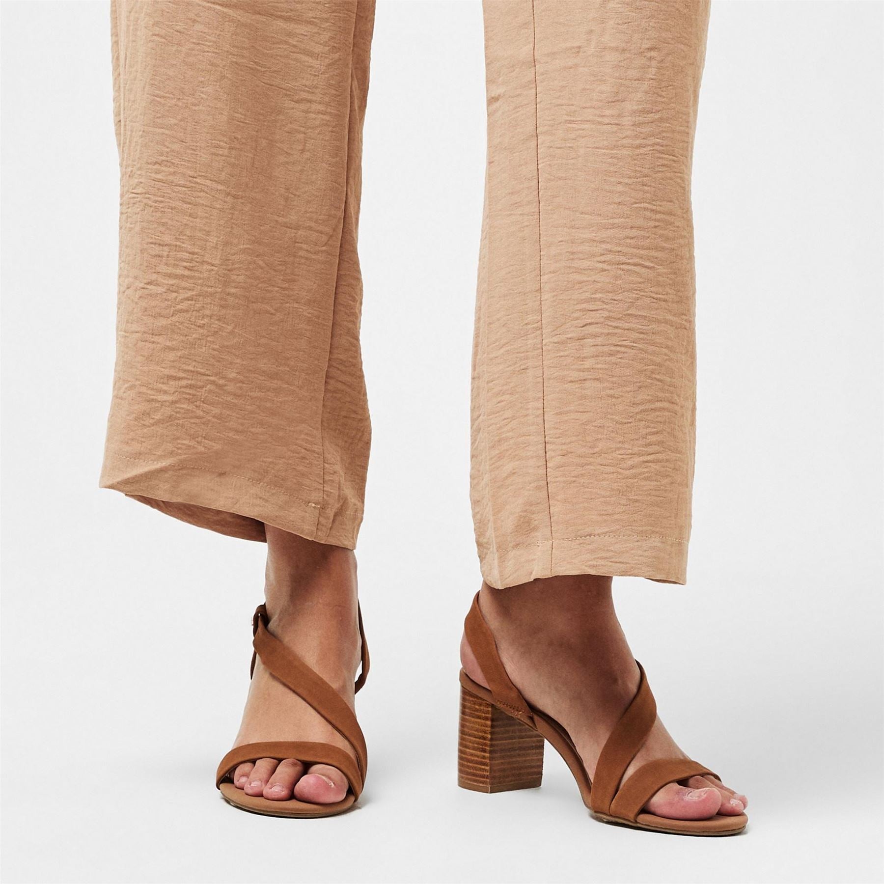Dune London High Heel Block Heeled Slingback Sandals