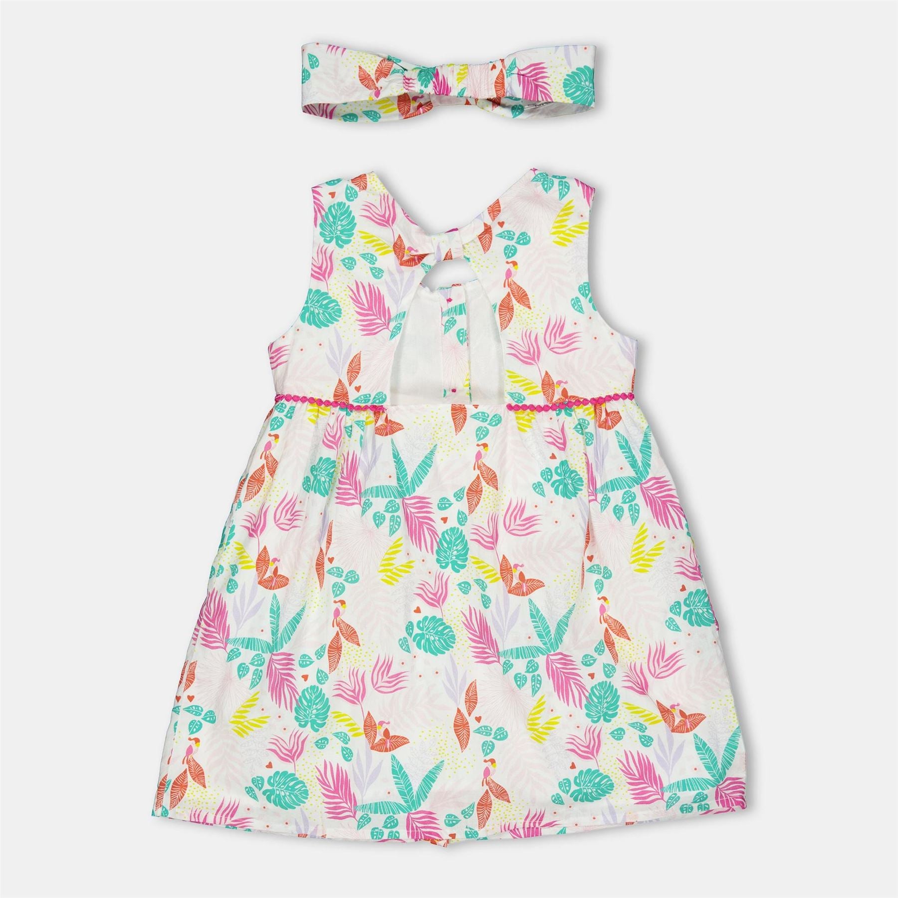 Carrement Beau Keyhole Neck Mini A-Line Dress and headband Set