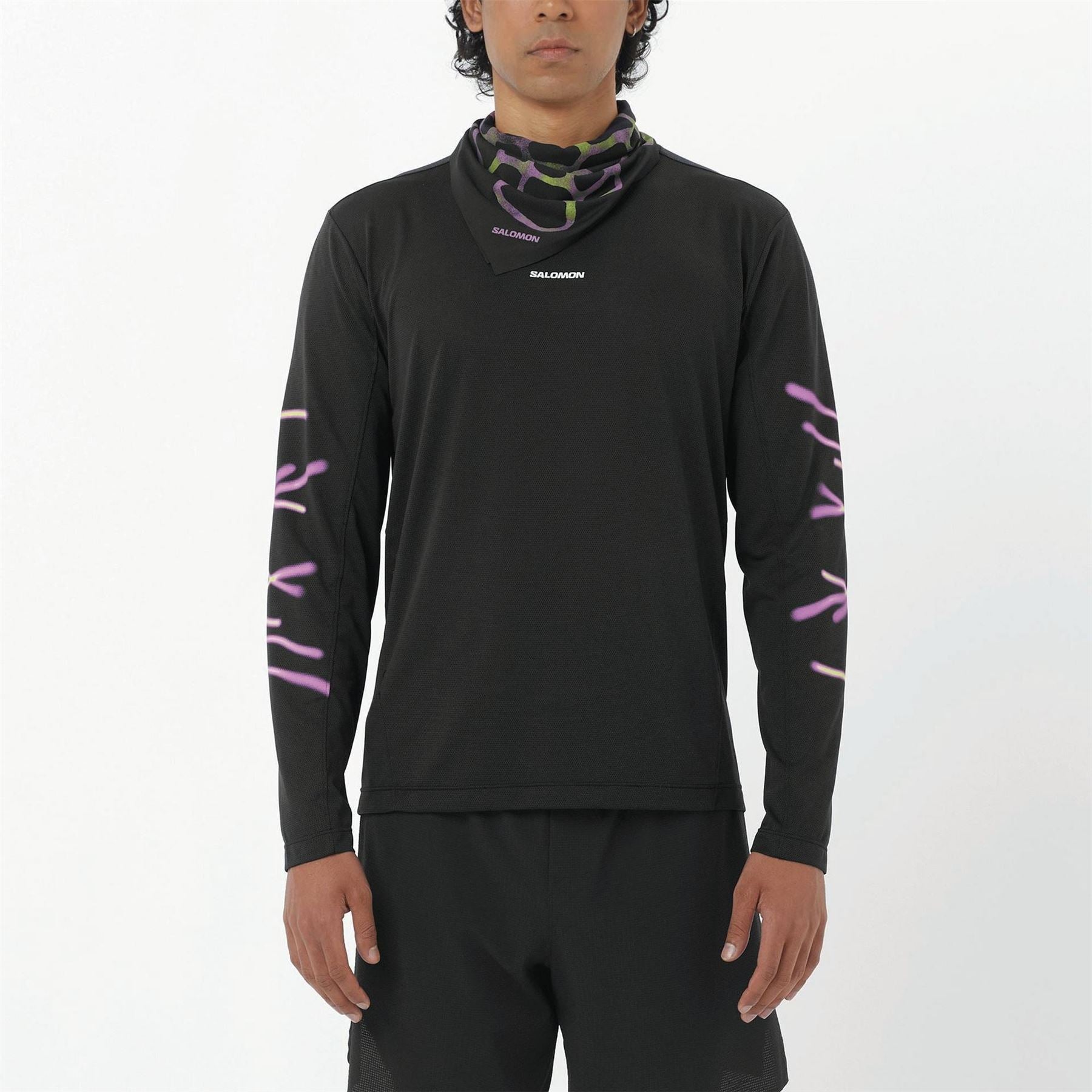 Salomon Mens Core Graphice Ls Running Tee