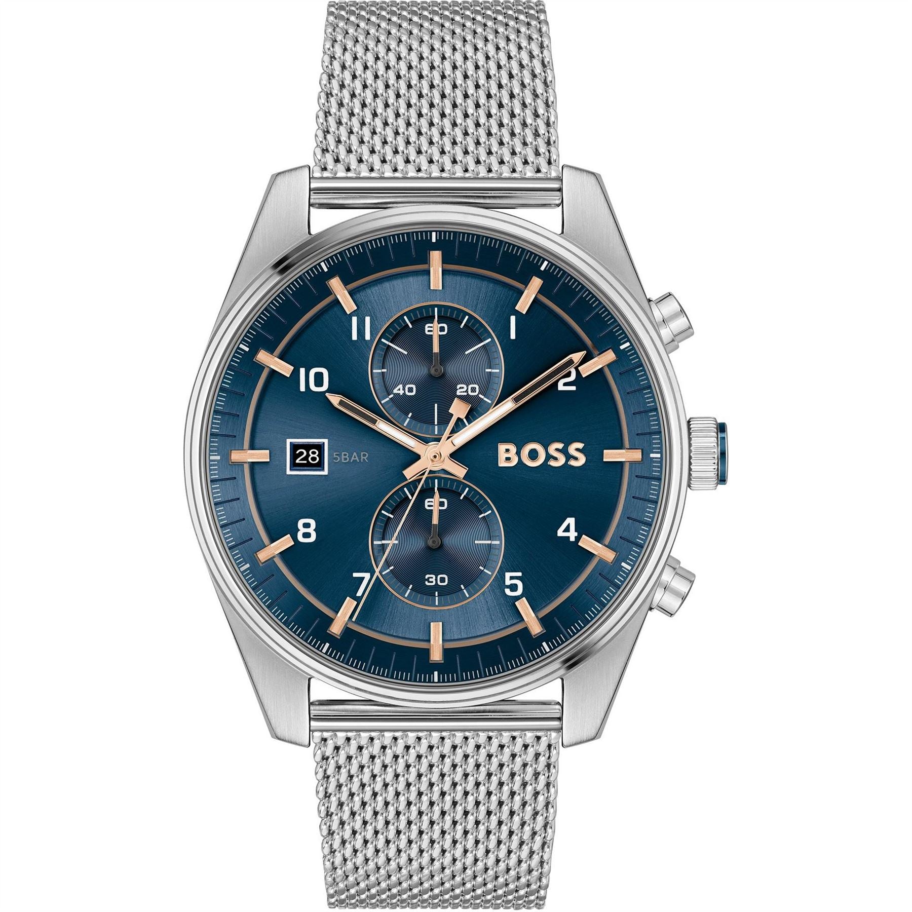 Boss Skytraveller 44mm Chronograph Water Resistant Analogue Quartz Watch