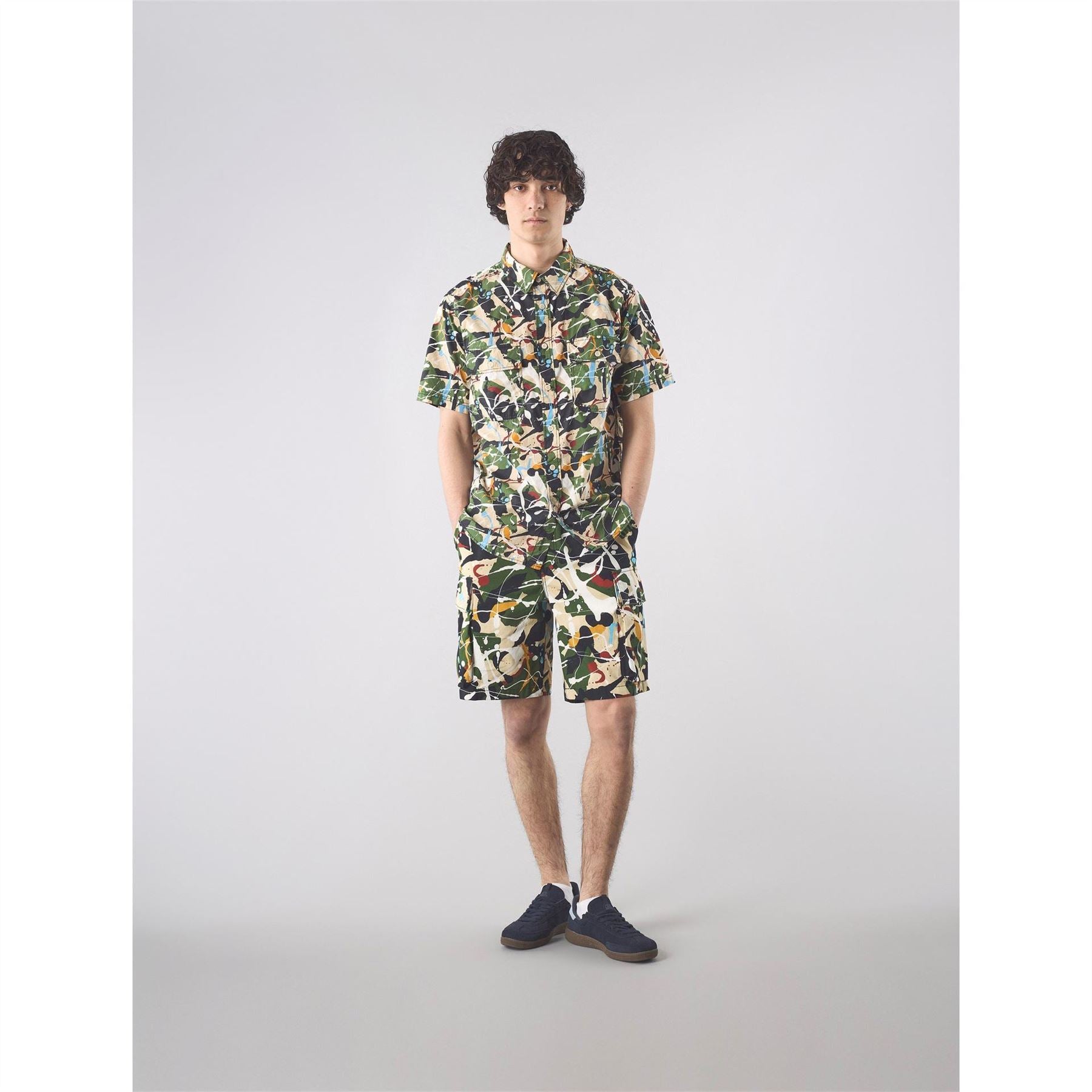 Pretty Green Convergence Regular Fit Short Sleeve Shirt