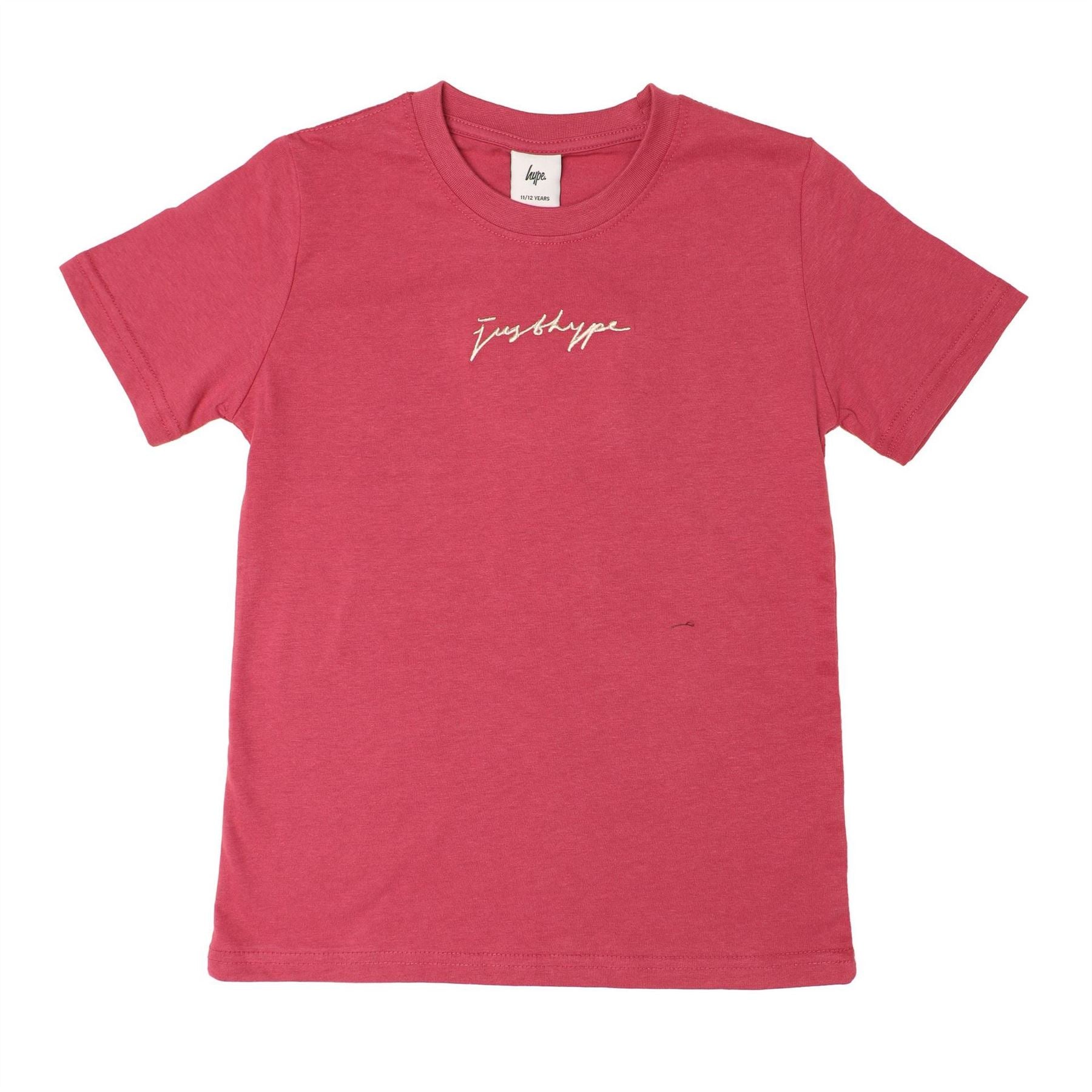 Hype Regular Fit Lettering Crew Neck T-Shirt