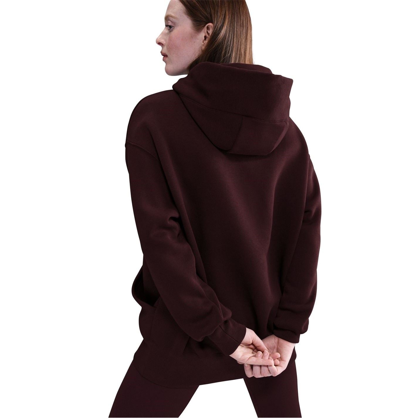 Nike Phoenix Fleece Oversize Fit Drop Shoulder Long Sleeve Hooded Neck Sweatshirt