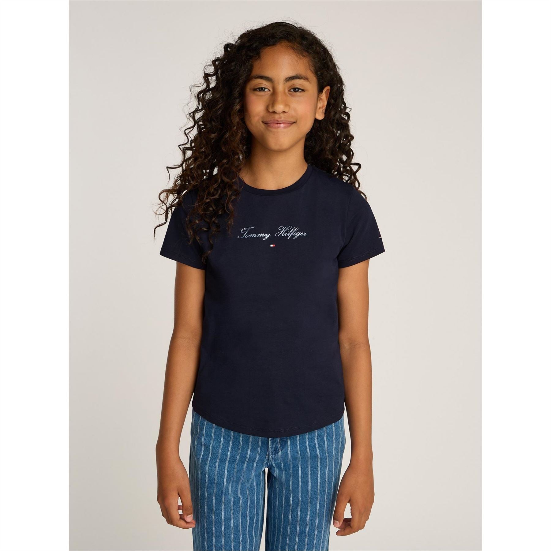 Tommy Hilfiger Script Slim Short Sleeve Crew Neck T-Shirt