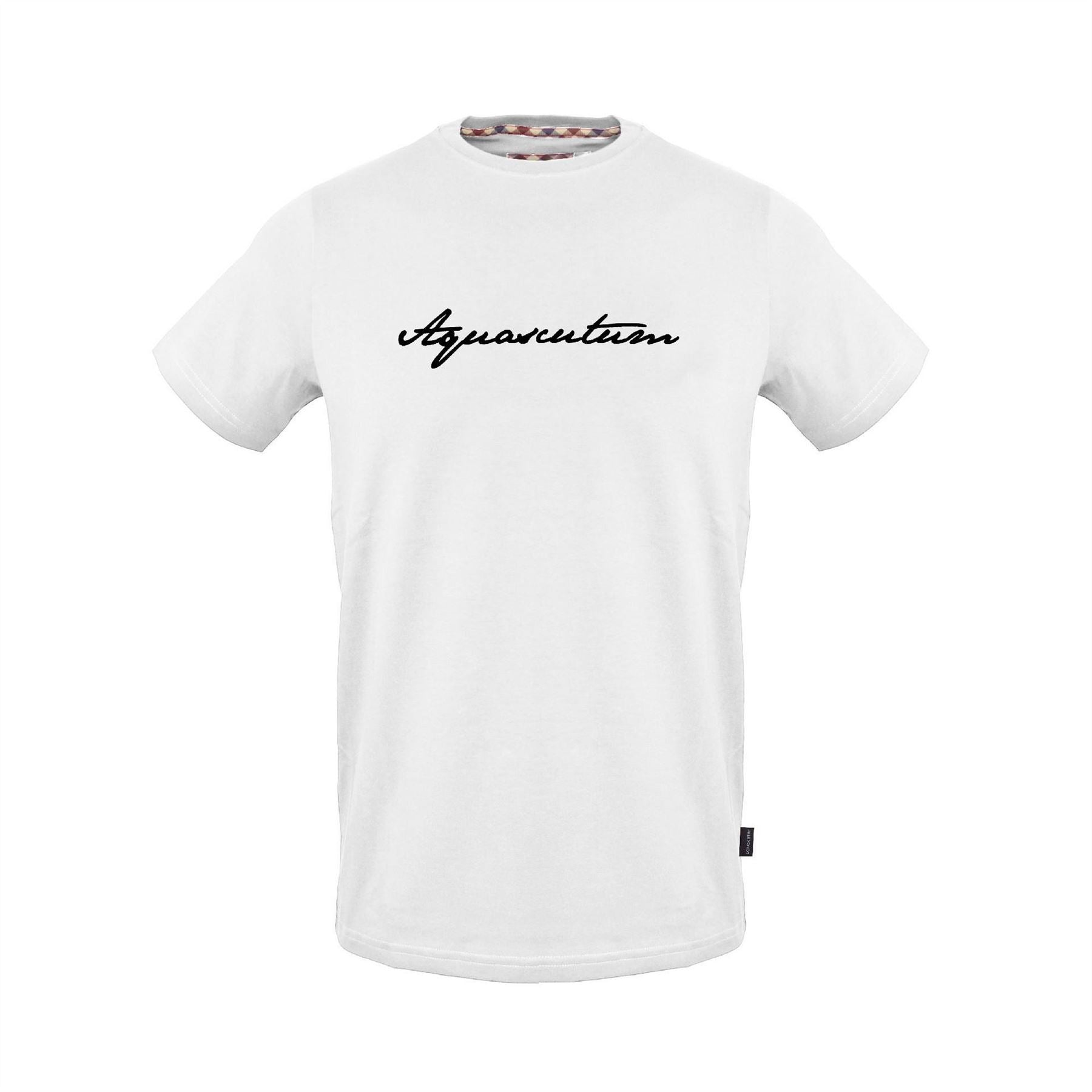 Aquascutum Crew Neck Ribbed Collar Short Sleeve Jersey T-Shirt