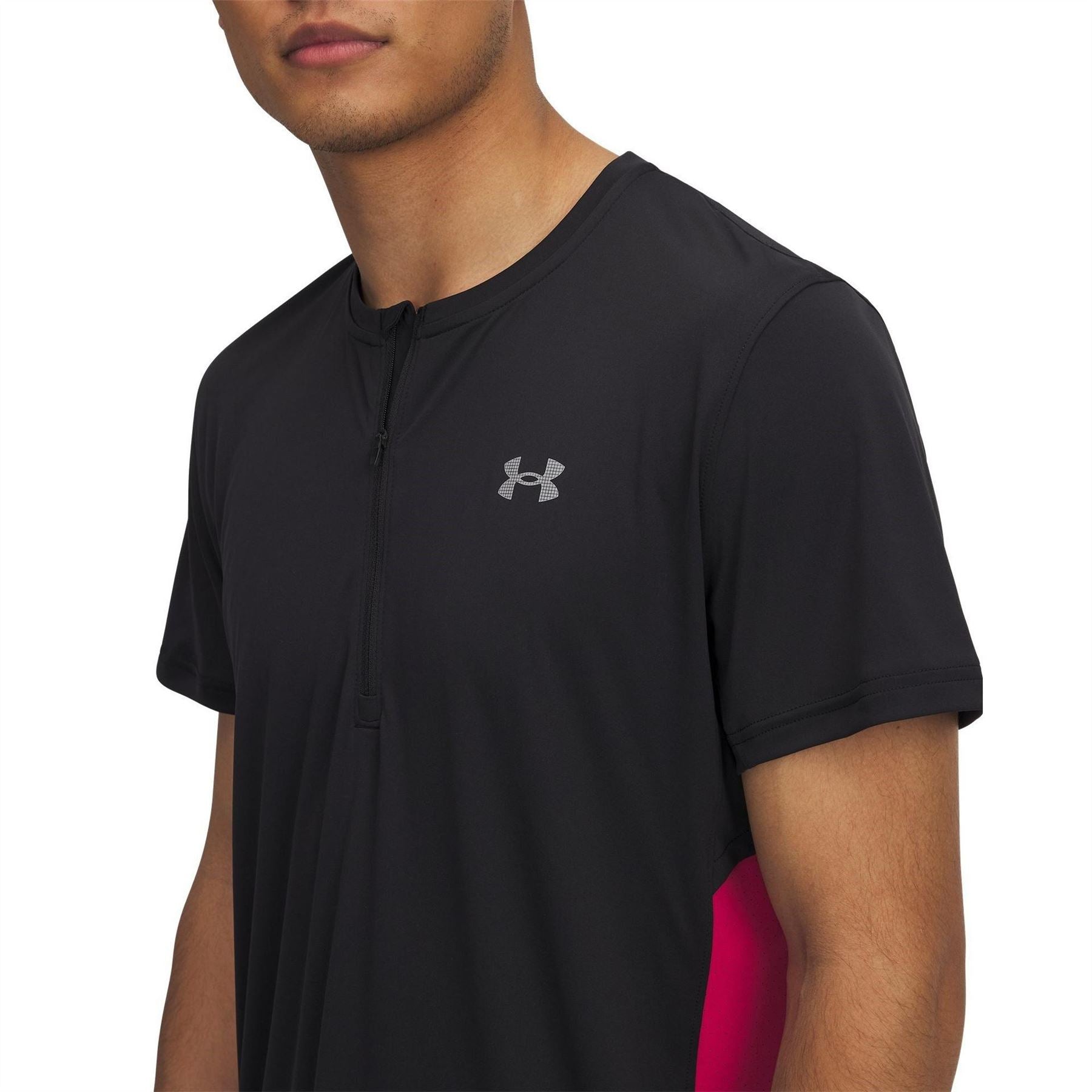 Under Armour Trail Run Zip Neck Short Sleeve Competition T-Shirt