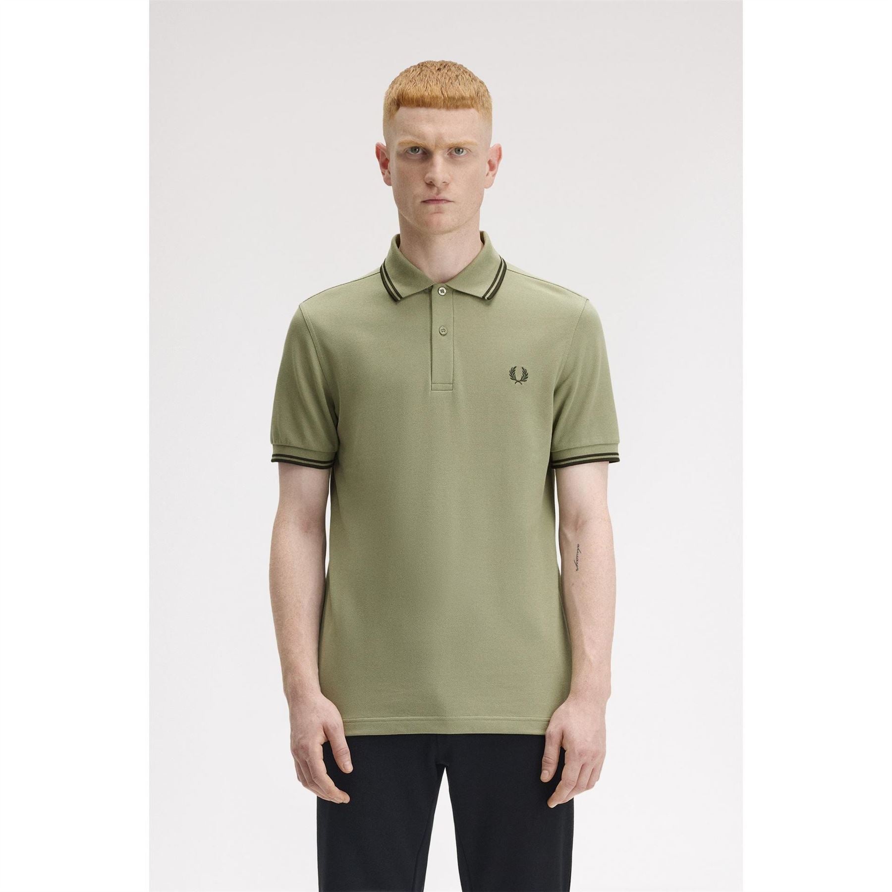 Fred Perry Sleeve Twin Tipped Polo Shirt