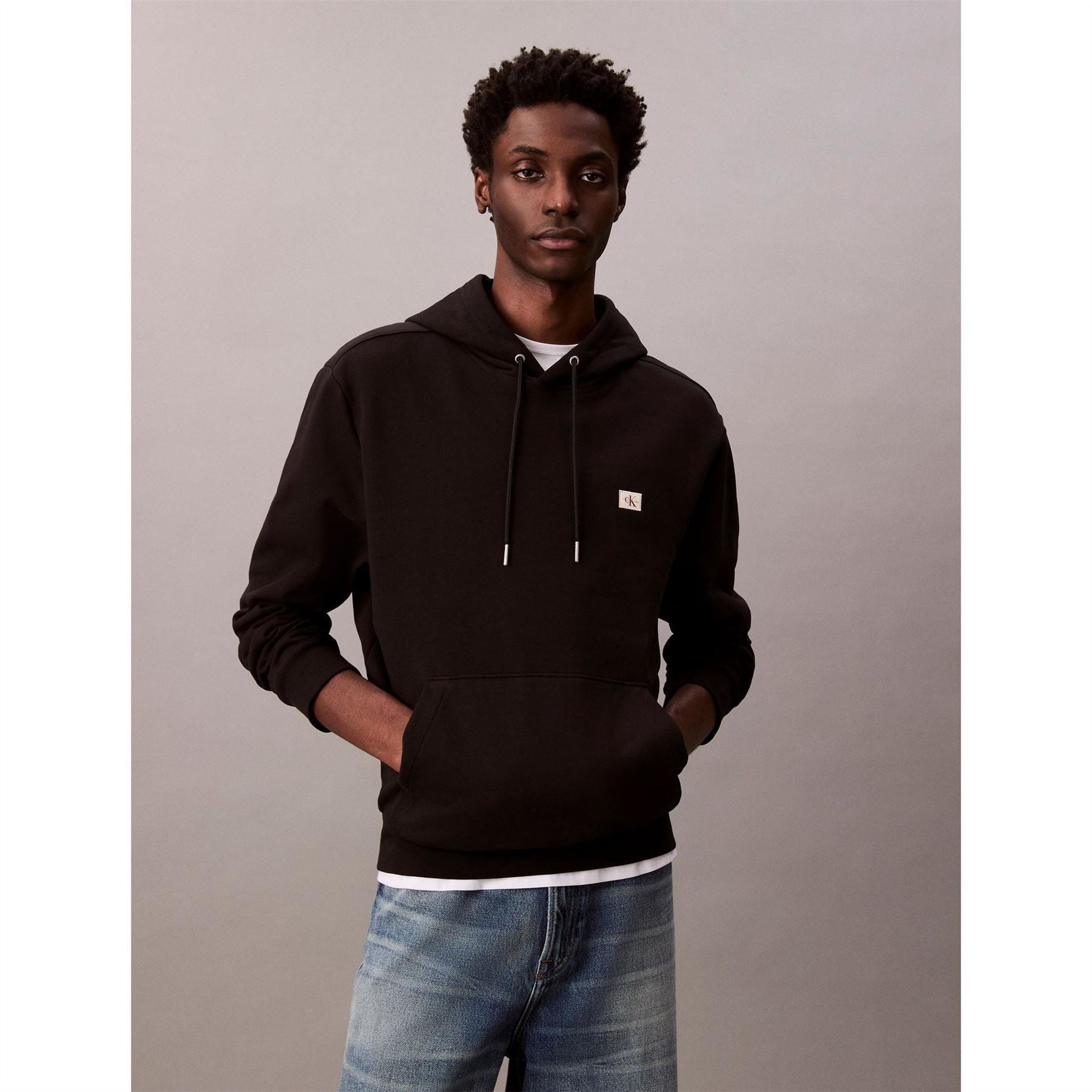 Calvin Klein Jeans Ckj Woven Over The Head Hoodie