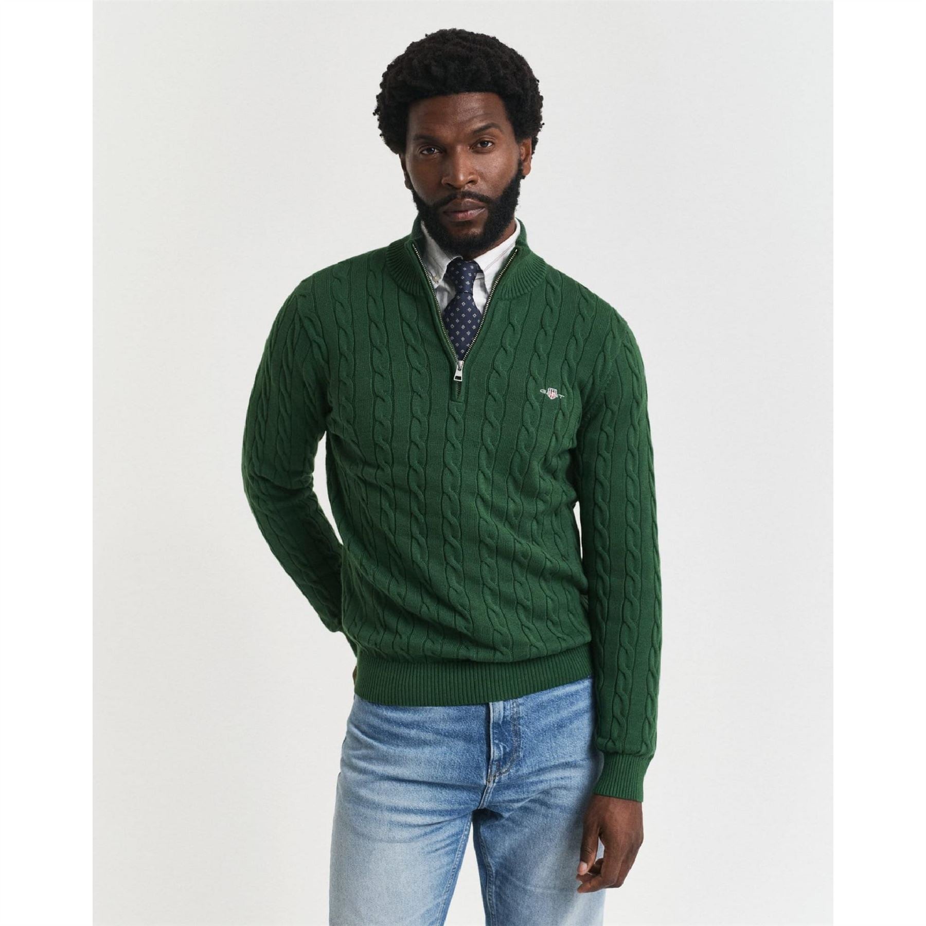 Gant Cable Half Zip Fleece