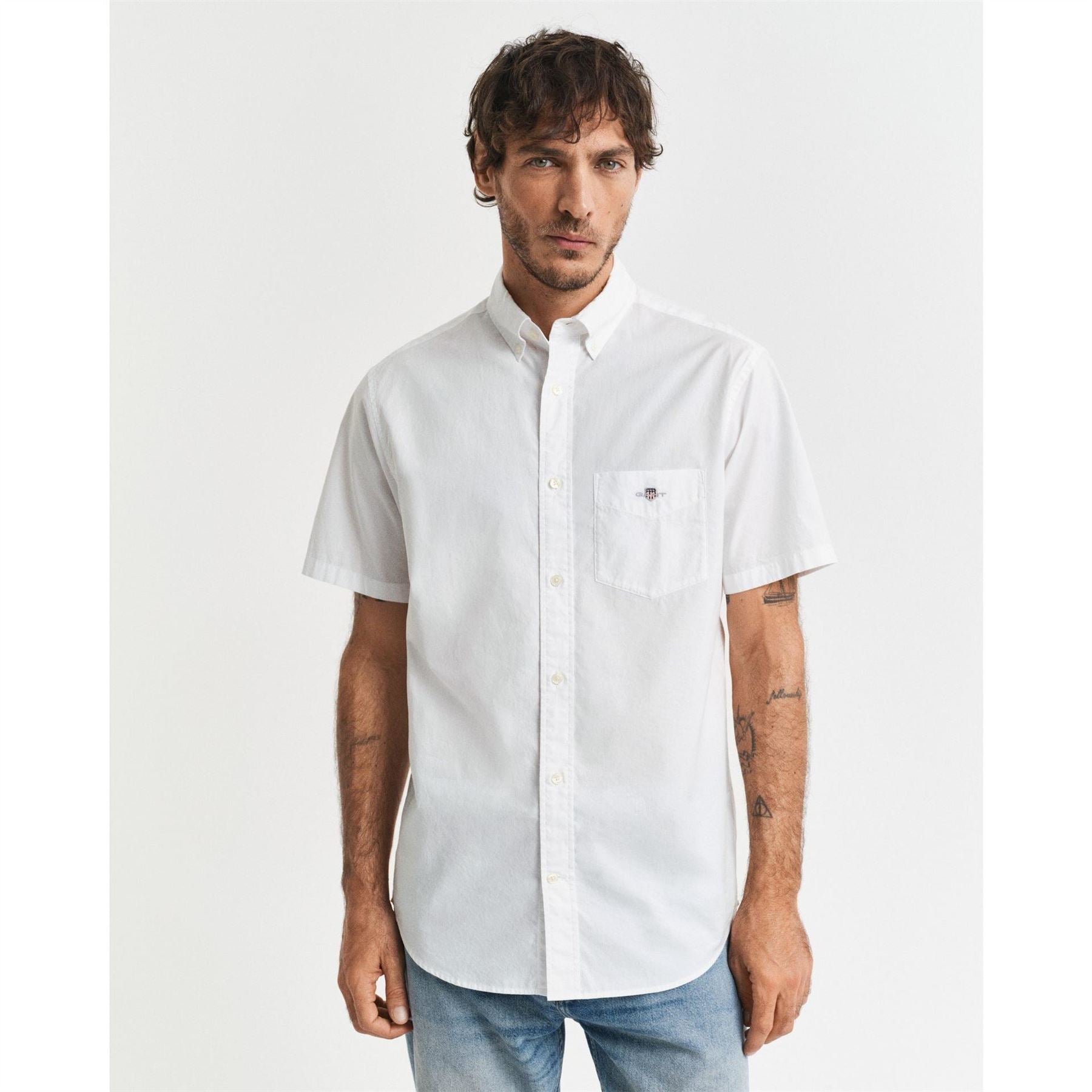 Gant Fit Classic Poplin Short Sleeve Shirt