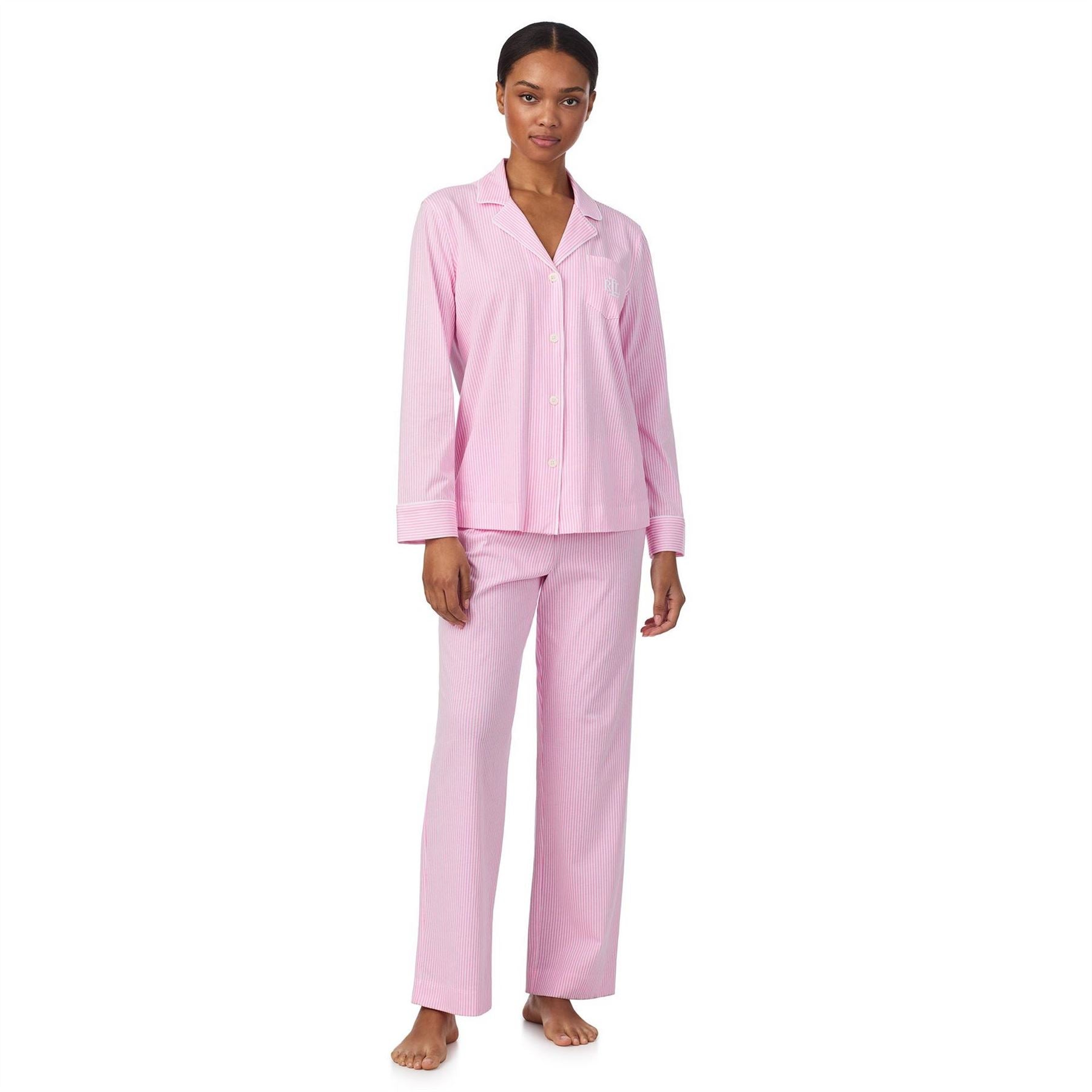 Lauren by Ralph Lauren Knt Ss Pj Set Ld63