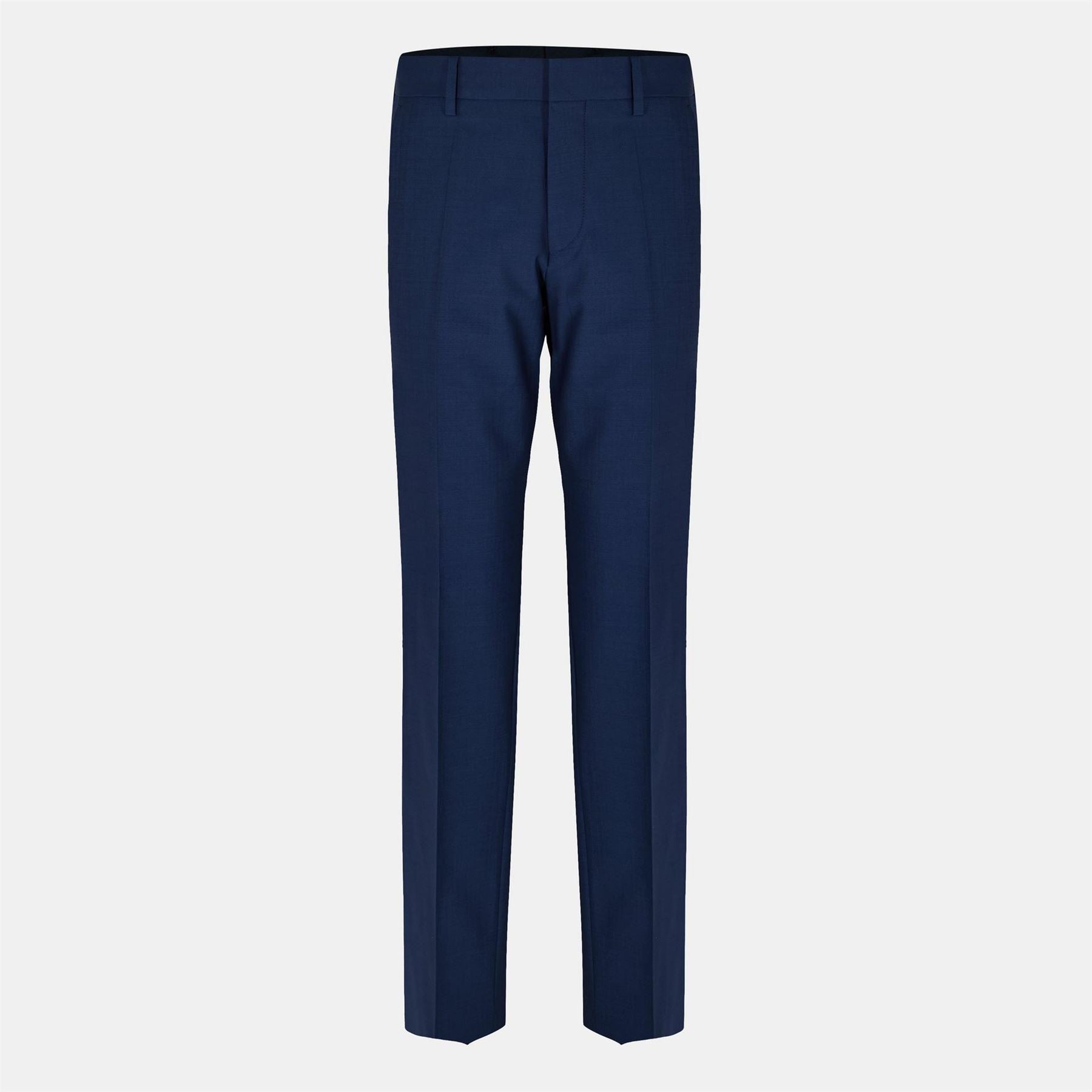 Boss Genius Solid Patterned Straight Chinos