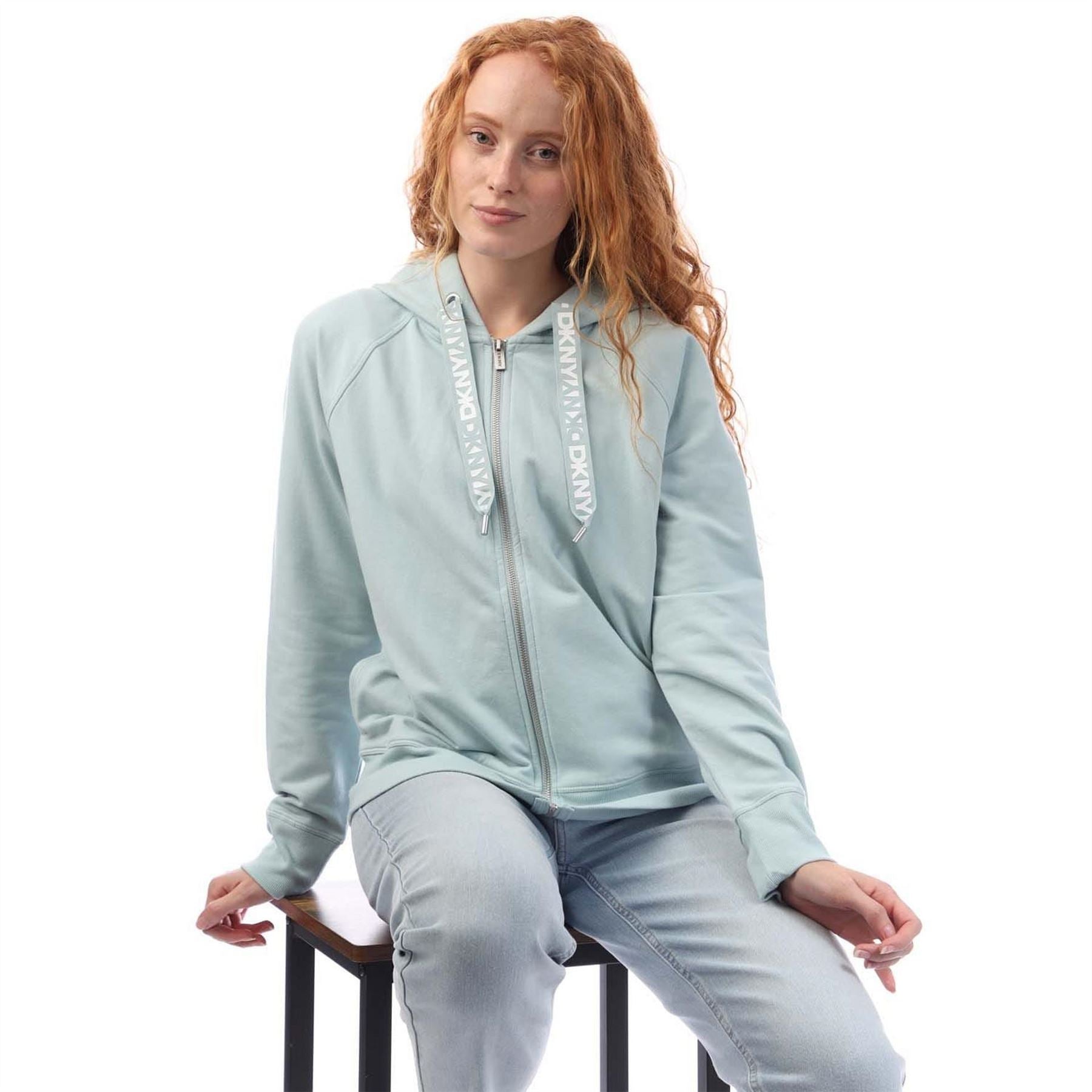 DKNY Tone Logo Zip Sweat Jacket