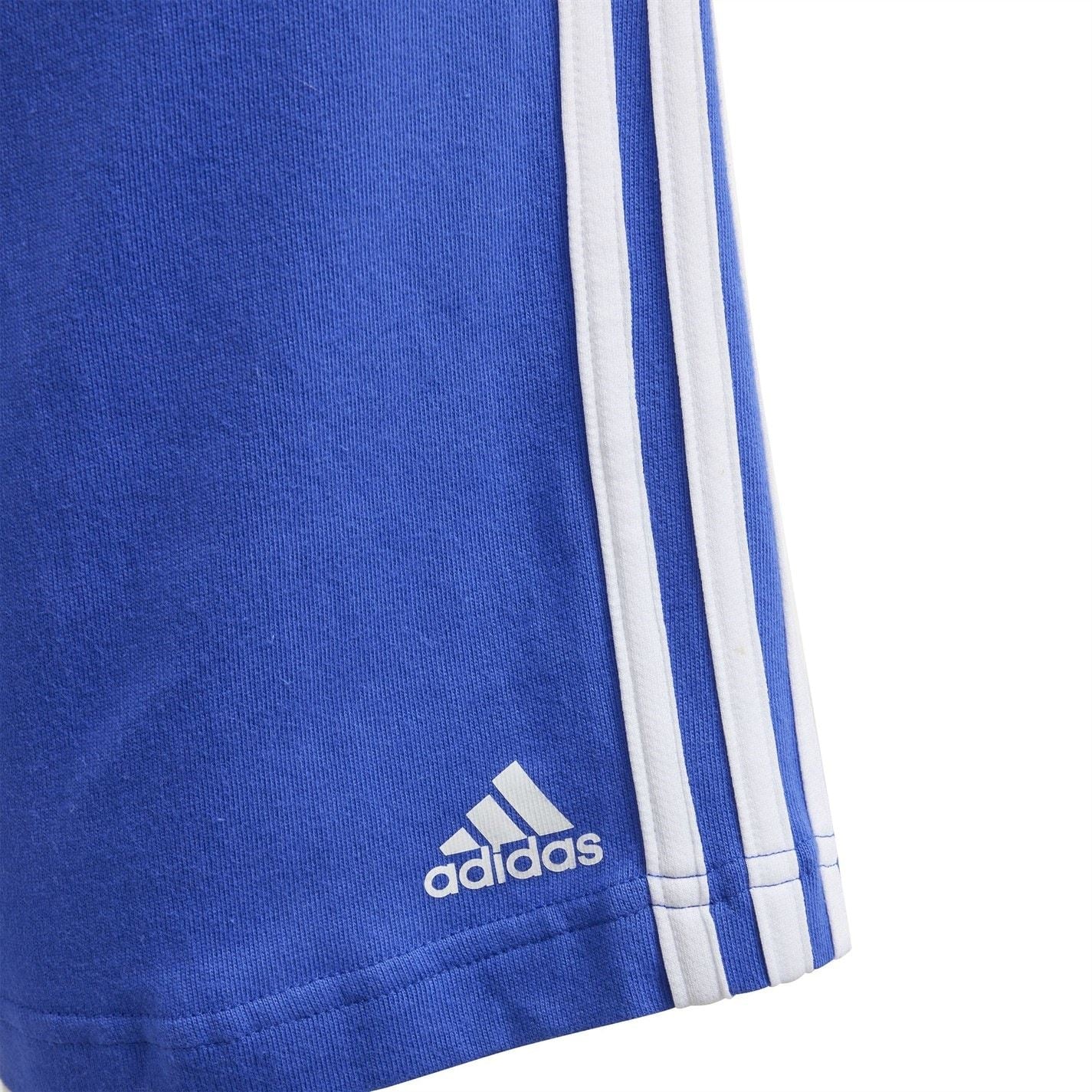 adidas Essentials 3 Stripe Jersey Short Juniors