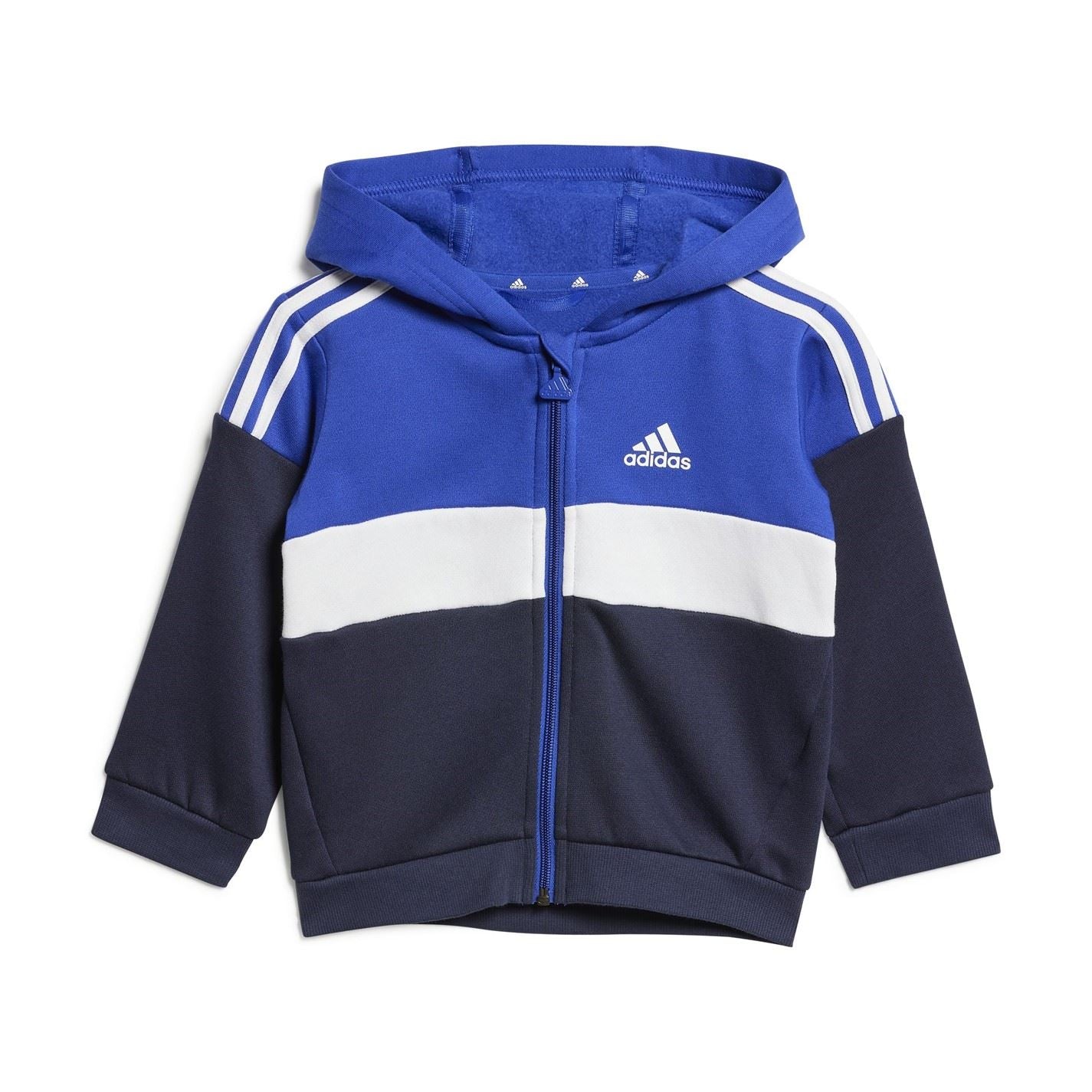 adidas Tiberio 3 Stripes Colorblock Fleece Track Suit Infants