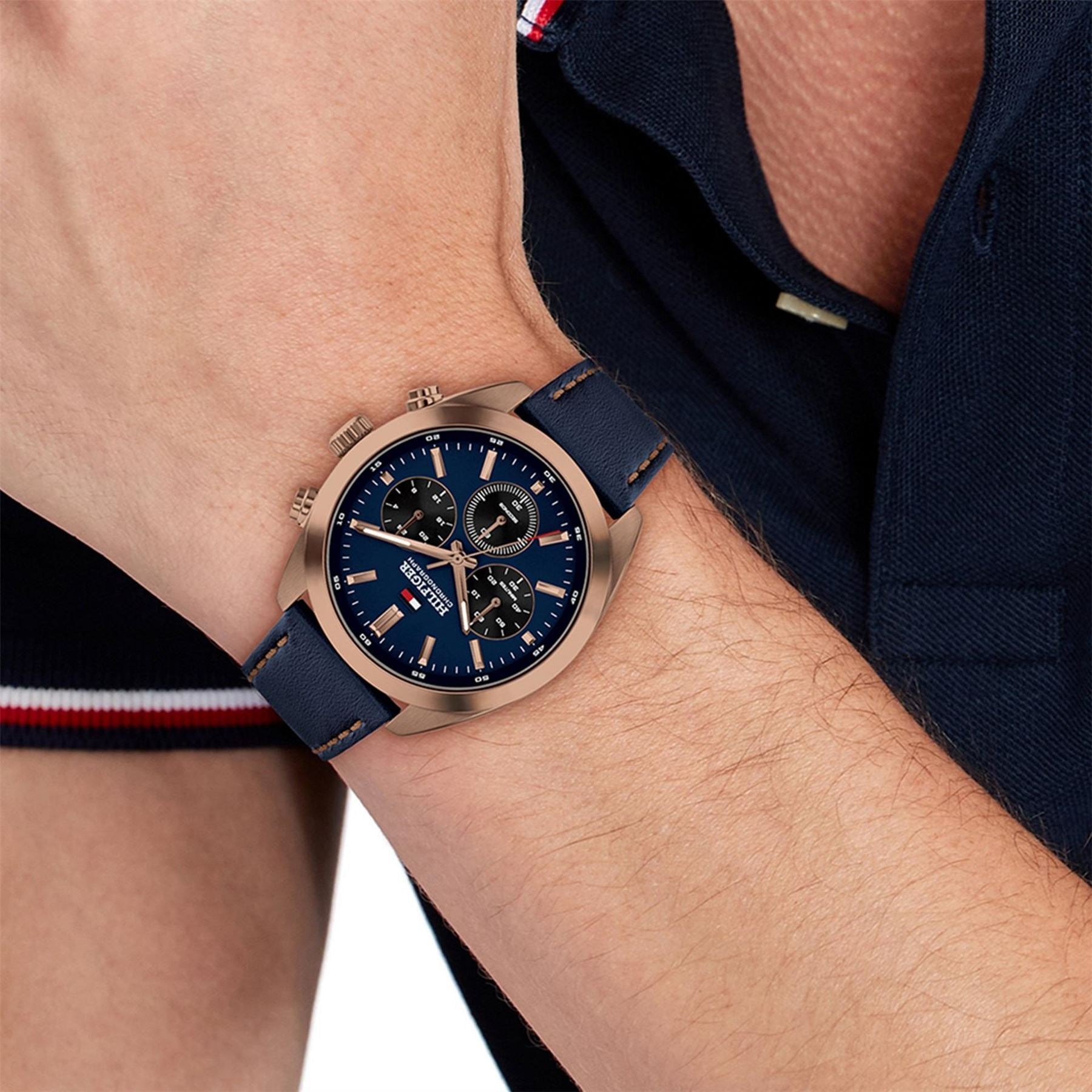 Tommy Hilfiger Hudson 40mm Stainless Steel Chronograph Analogue Quartz Watch