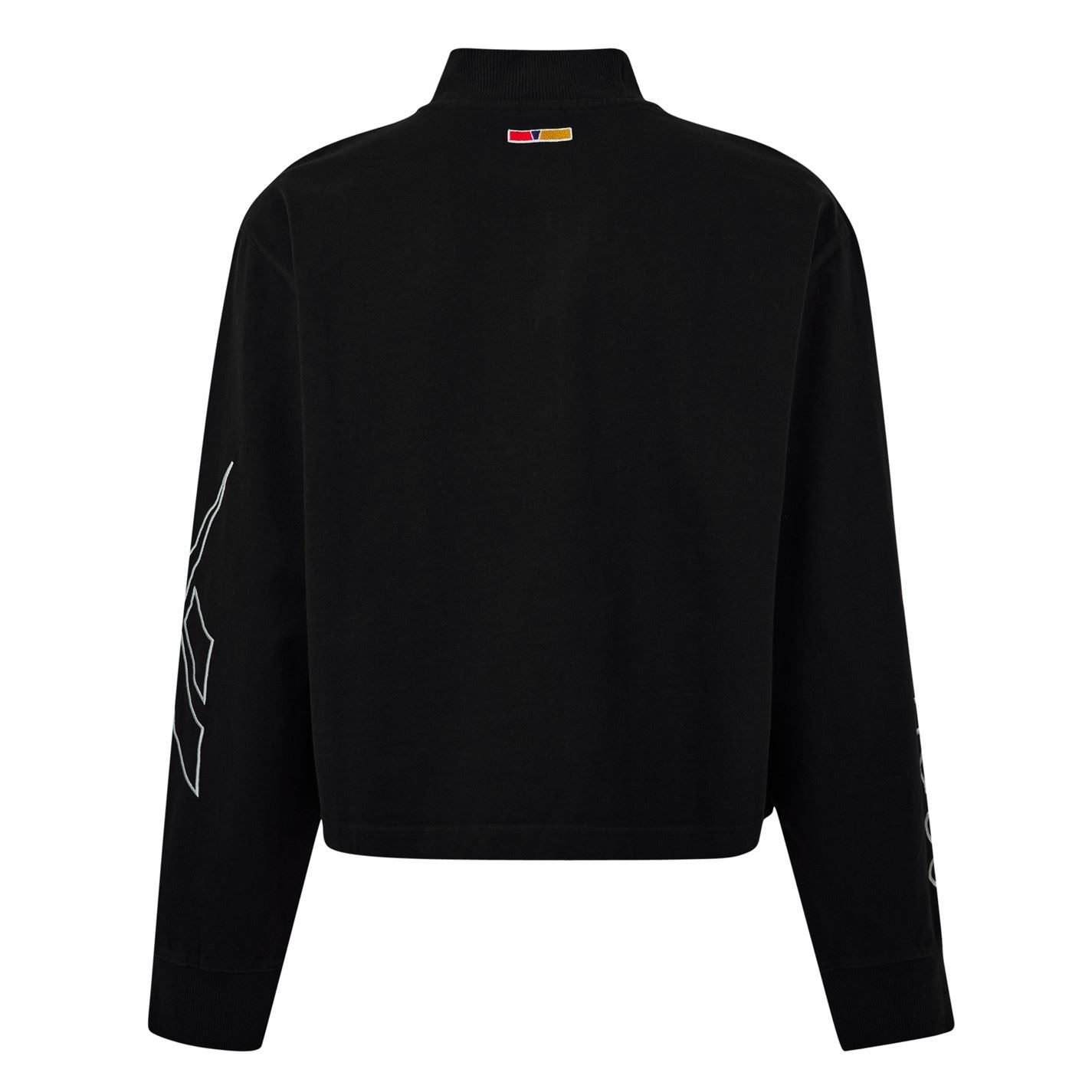Reebok Mock Neck Relaxed Fit Long Sleeve Sweatshirt
