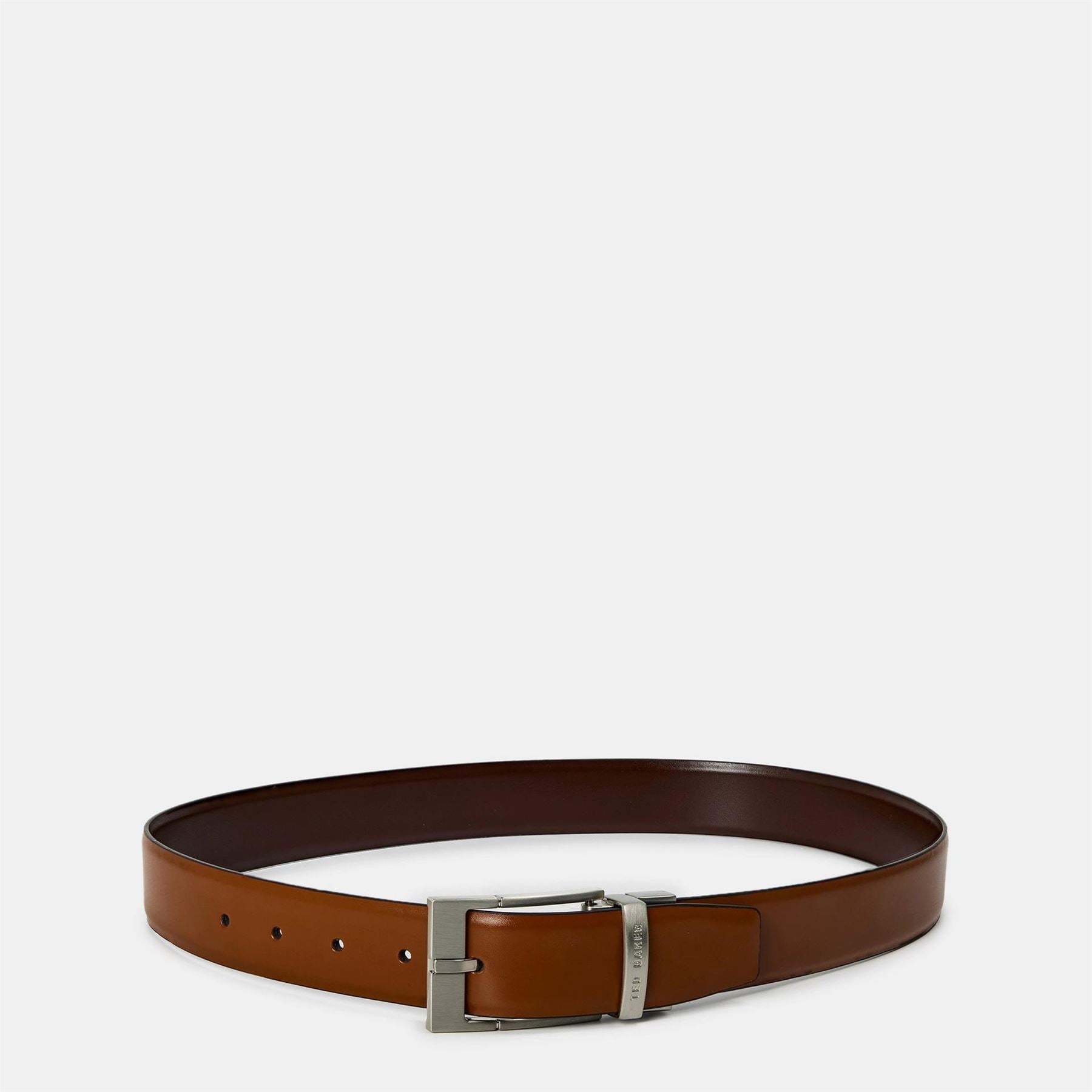 Ted Baker Leather Pin Buckle Belt with Logo