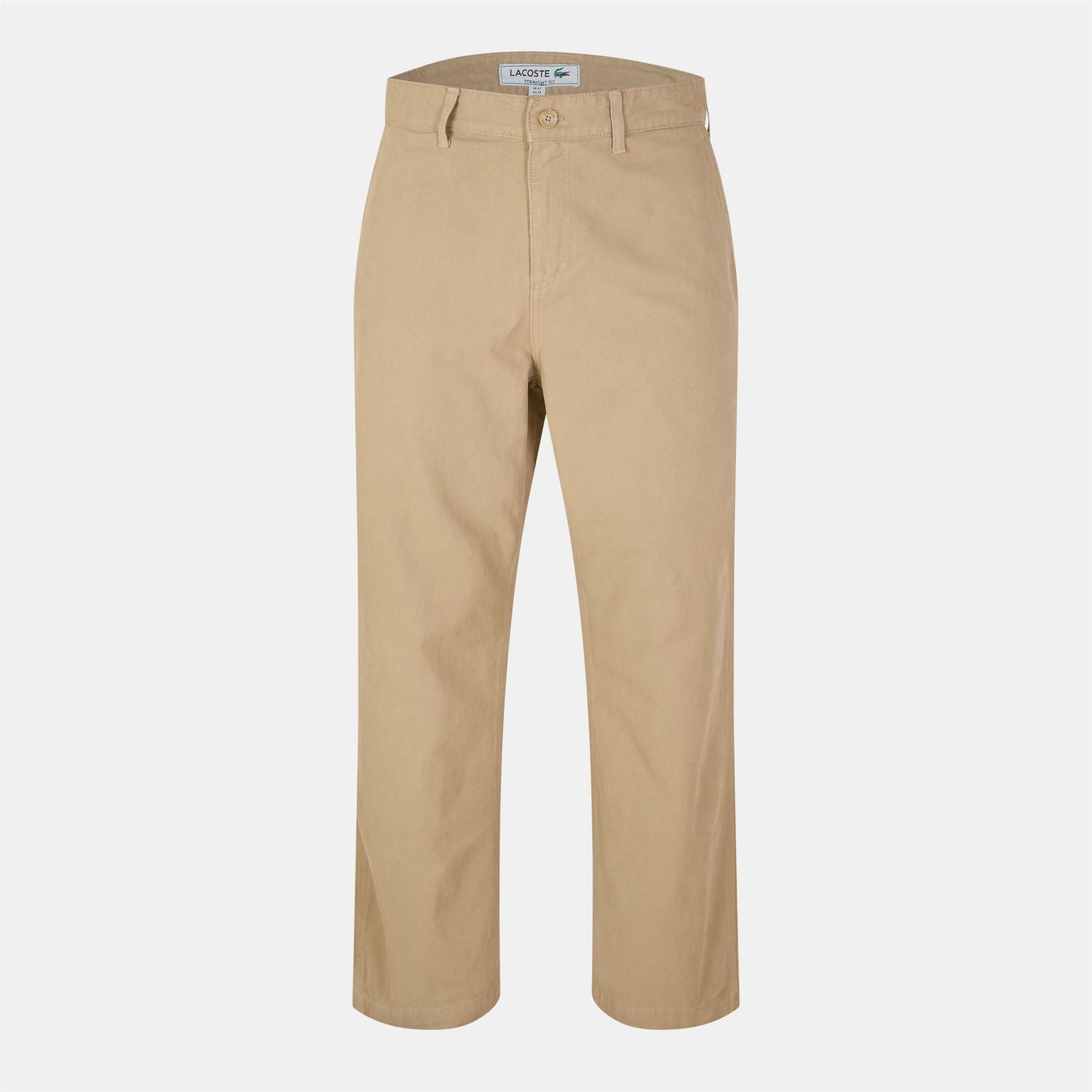 Lacoste Solid Patterned Straight Chinos