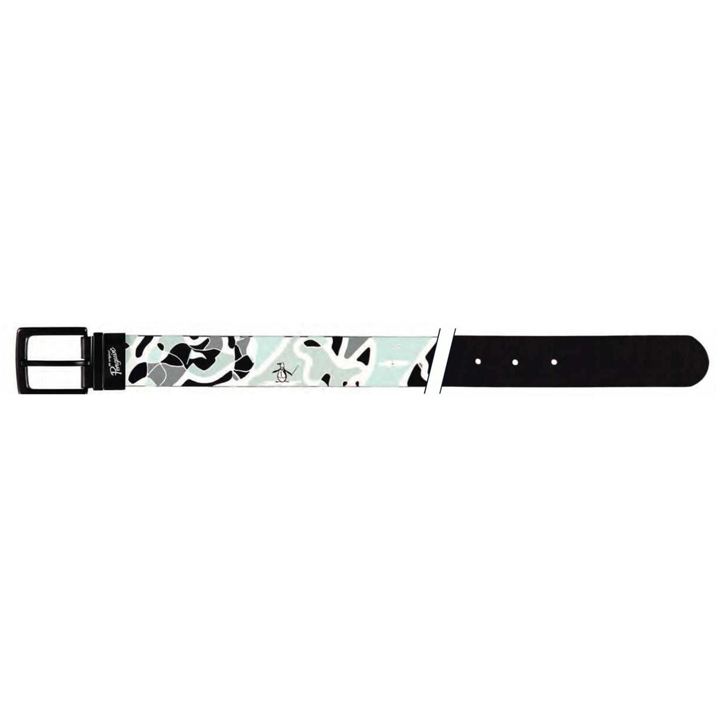 Original Penguin Camo Leather Belt Penguin