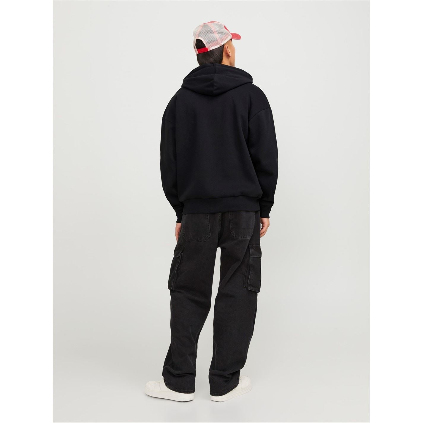 Jack and Jones Mens Graphic Cappuccino Print Hoodie