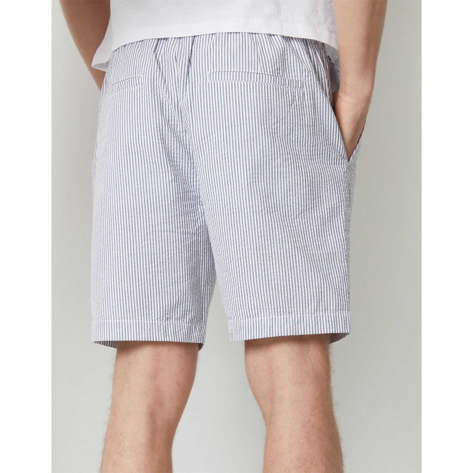 Threadbare Cinco Vertical Stripe Bermuda Shorts