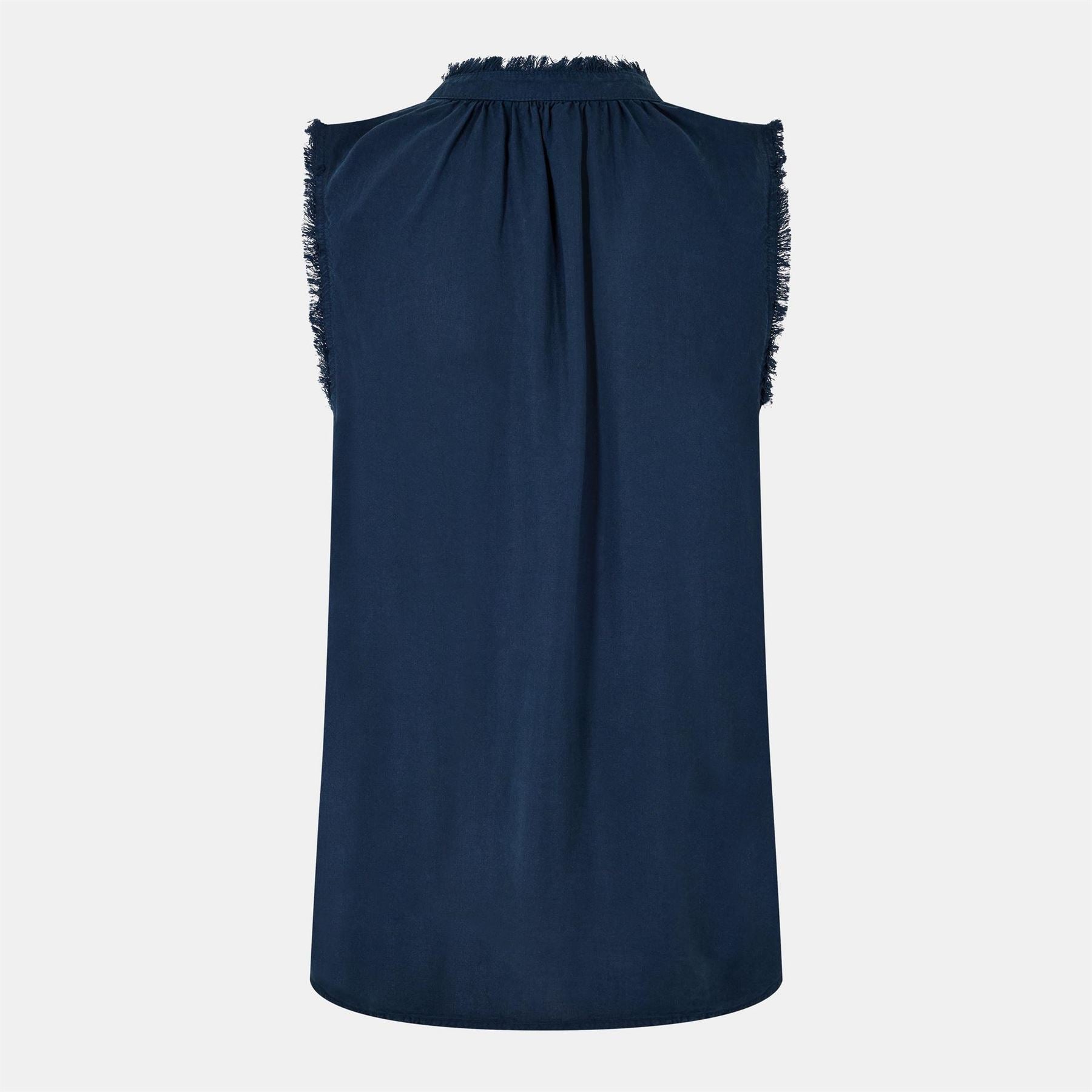 Bella Dahl Frayed Relaxed Fit Tie Neck Sweatshirt