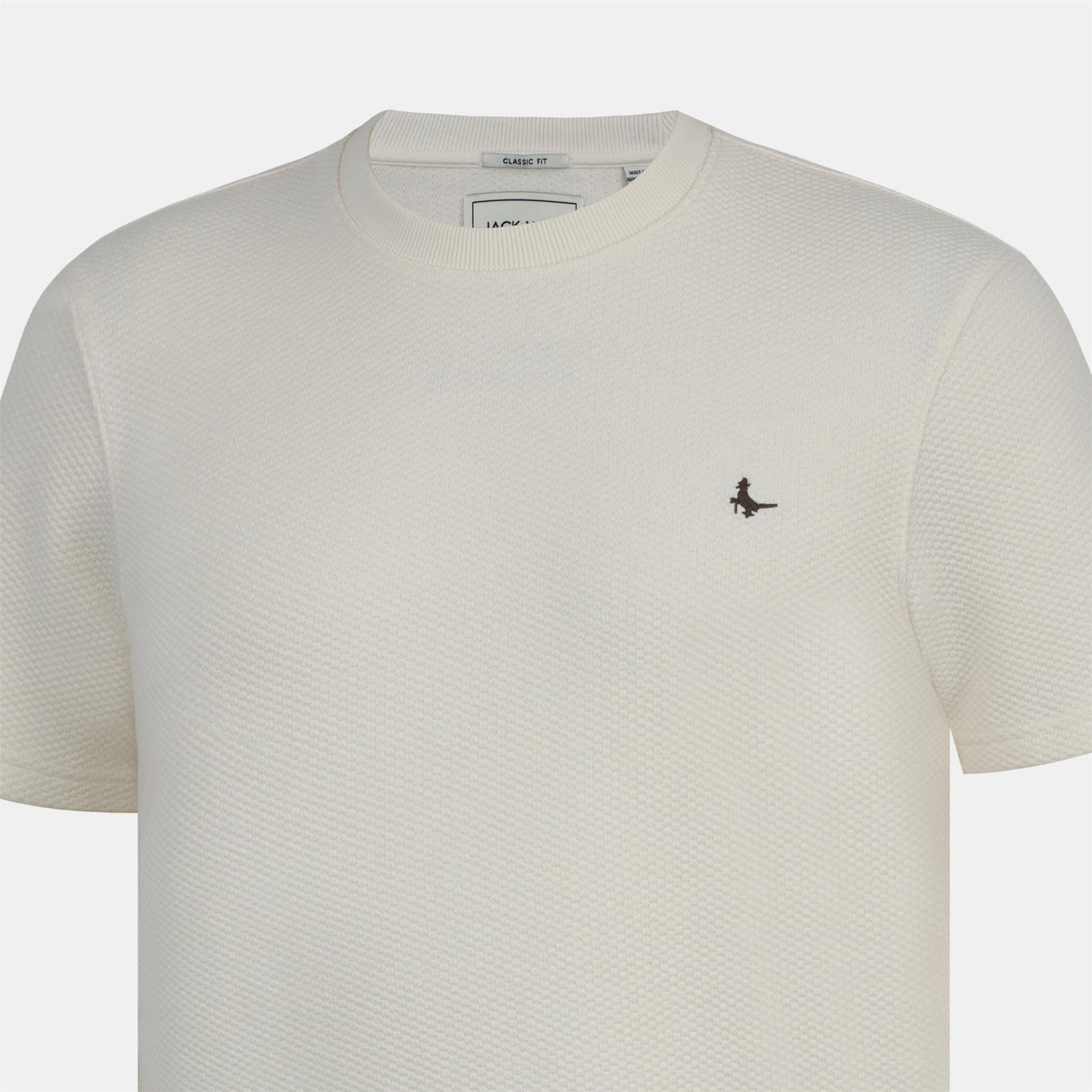 Jack Wills Jw Bubble Texture Cotton Short Sleeve Crew Neck Oversized T-Shirt