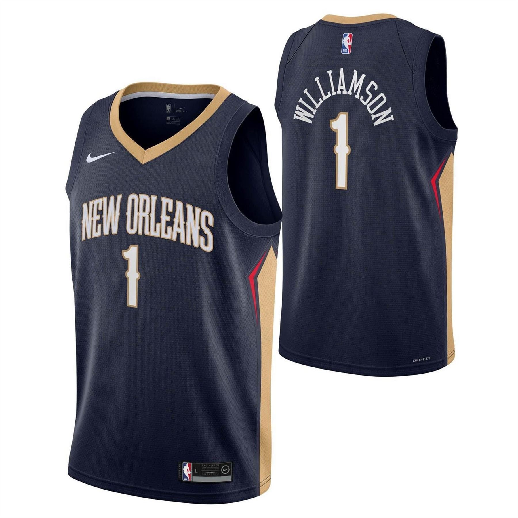 Nike Orleans Pelicans Williamson #1 Jersey